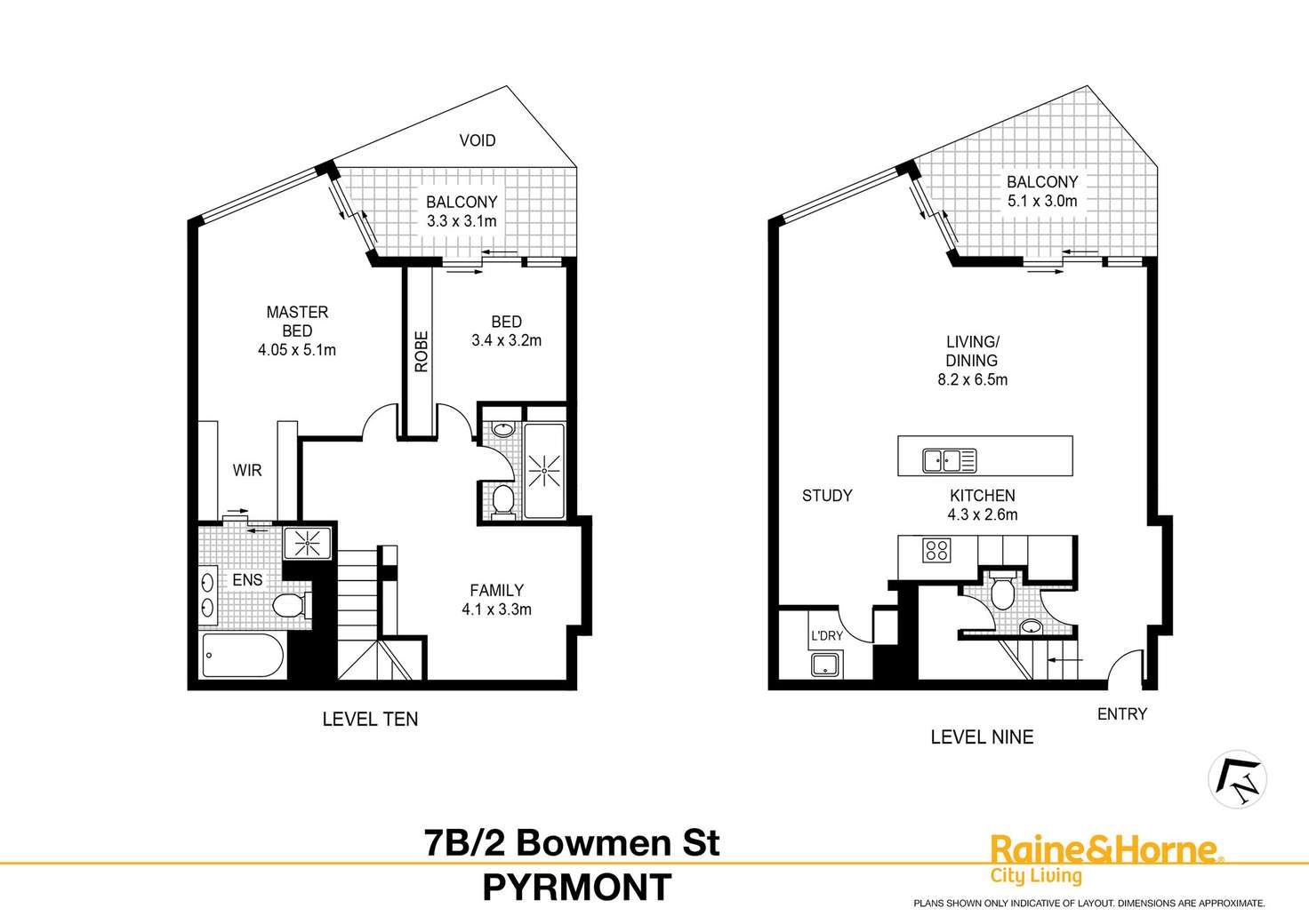 Floorplan of Homely apartment listing, 7B/2 Bowman Street, Pyrmont NSW 2009