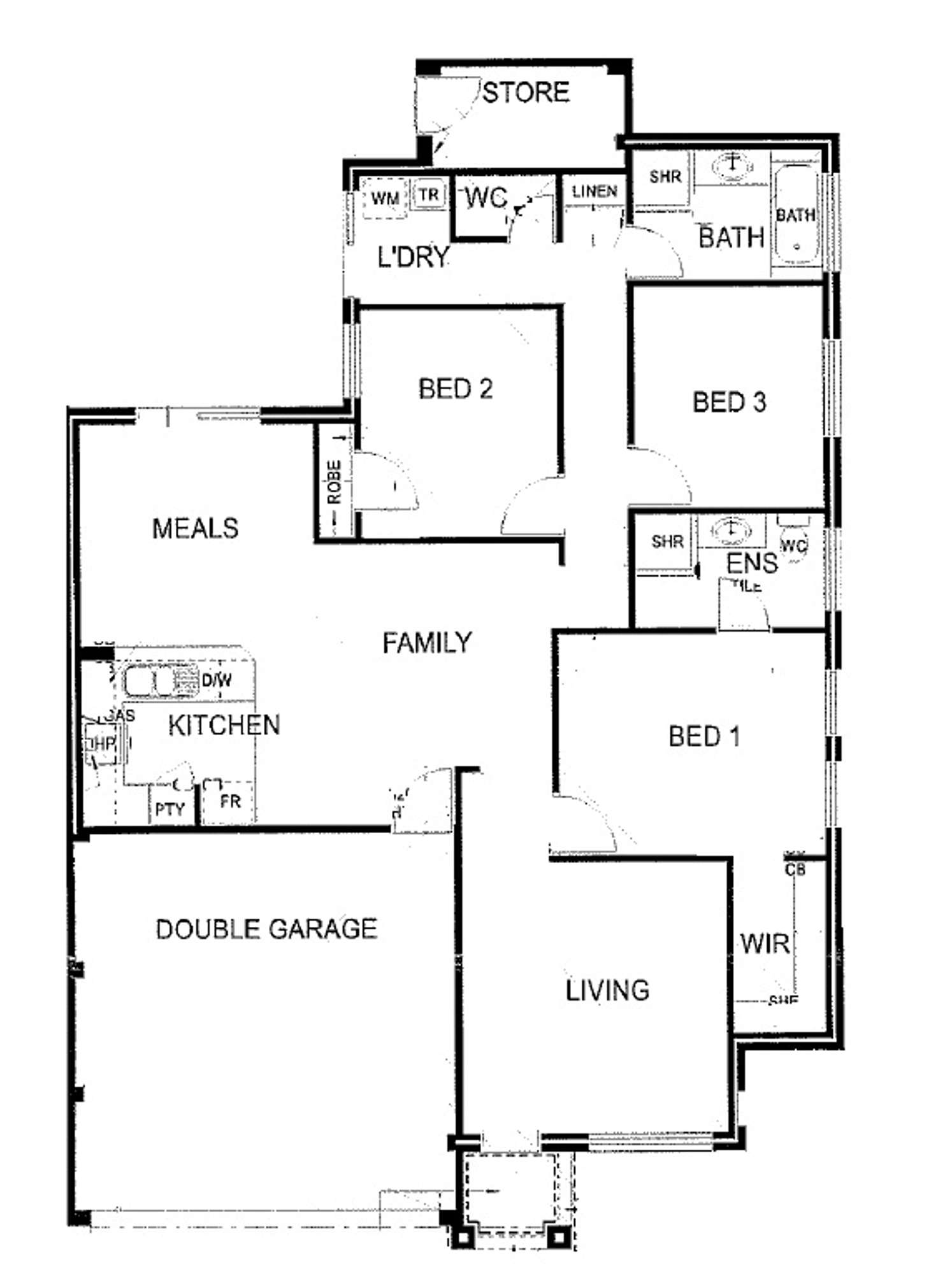 Floorplan of Homely house listing, 1 Gowrie Approach, Canning Vale WA 6155