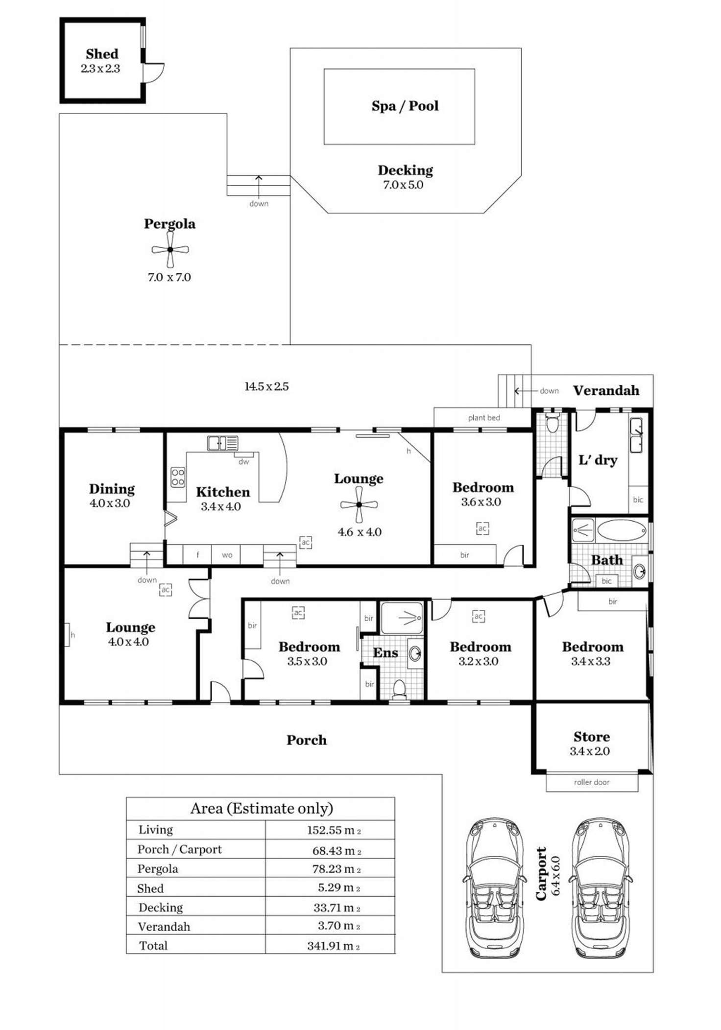 Floorplan of Homely house listing, 12 Leah Street, Aberfoyle Park SA 5159