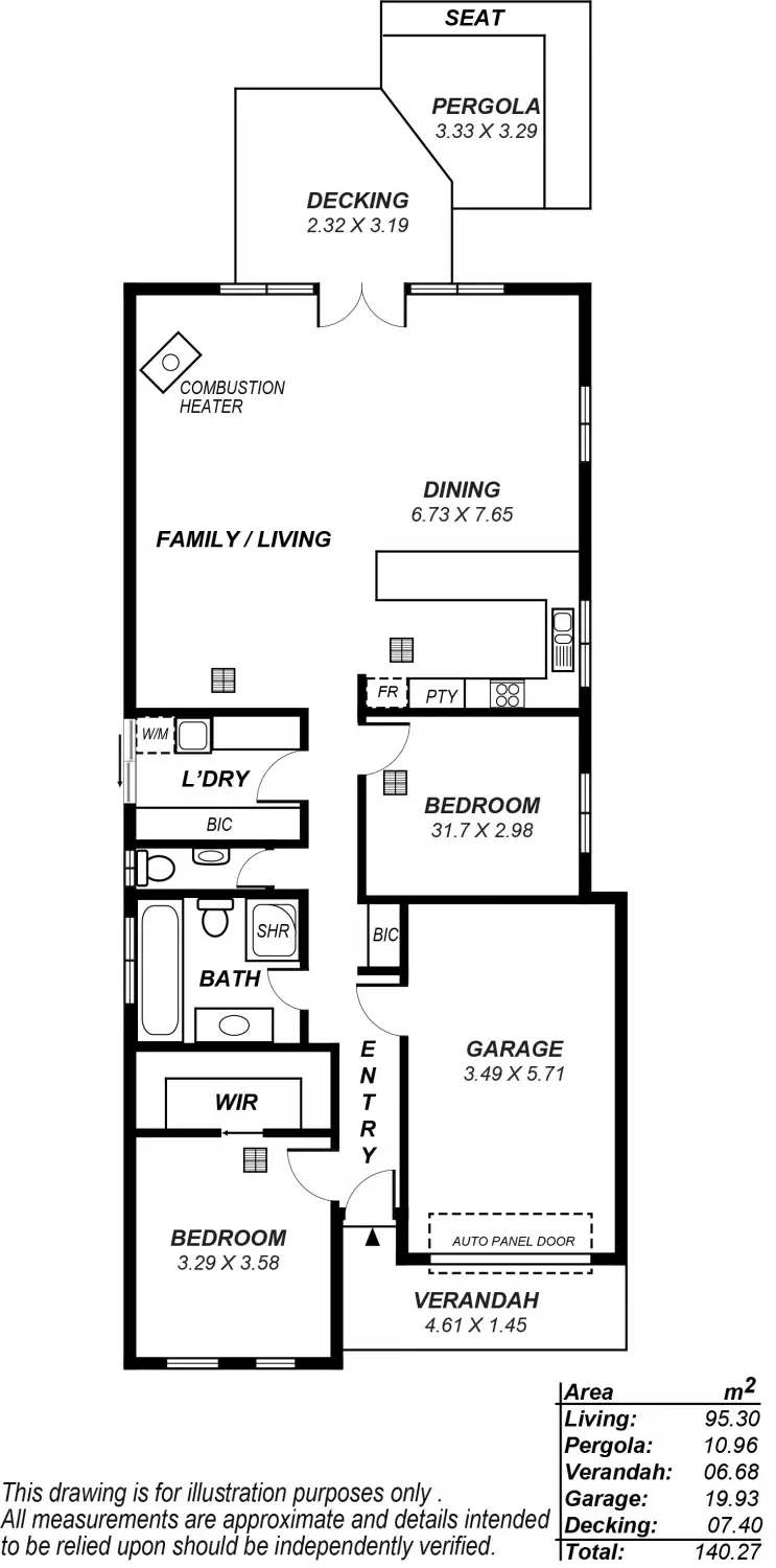 Floorplan of Homely house listing, 9 Destro Lane, Semaphore SA 5019