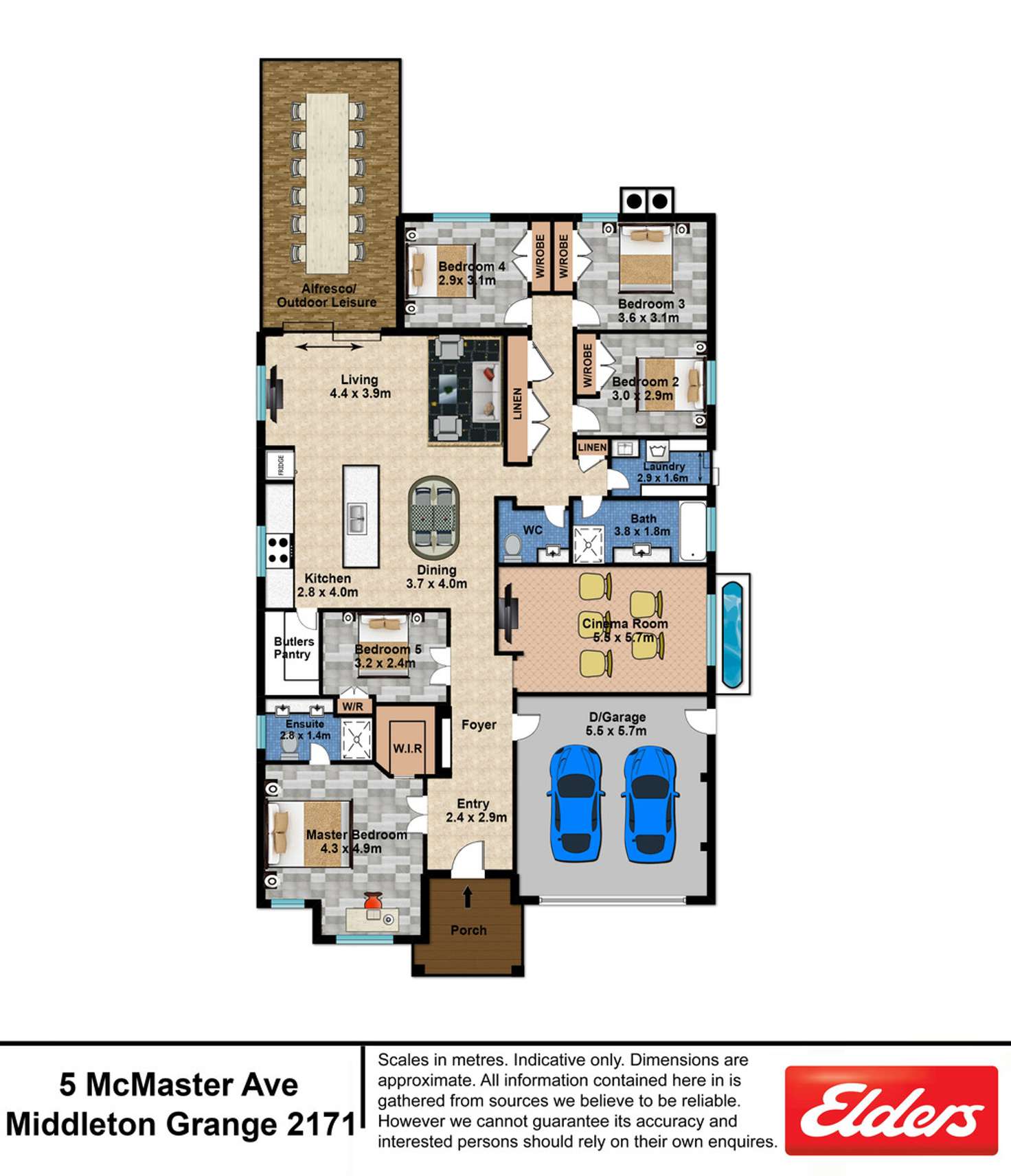 Floorplan of Homely house listing, 5 McMaster Avenue, Middleton Grange NSW 2171