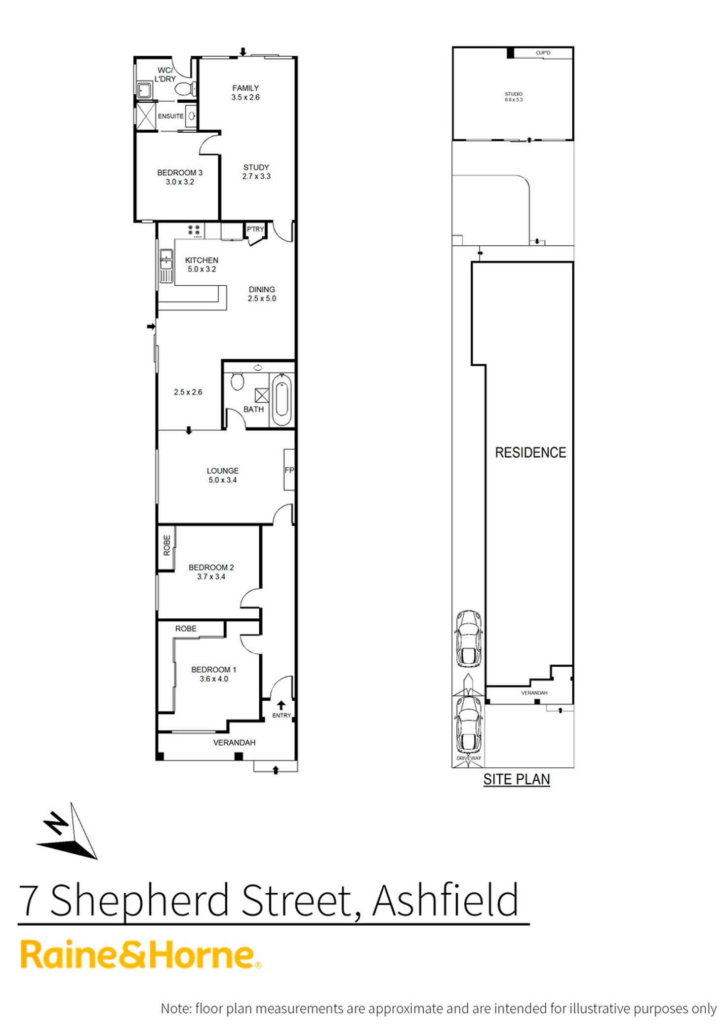 Floorplan of Homely semiDetached listing, 7 Shepherd Street, Ashfield NSW 2131