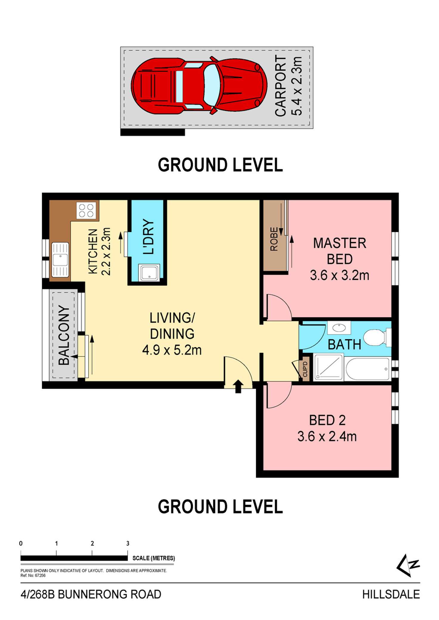 Floorplan of Homely apartment listing, 4/268b BUNNERONG ROAD, Hillsdale NSW 2036