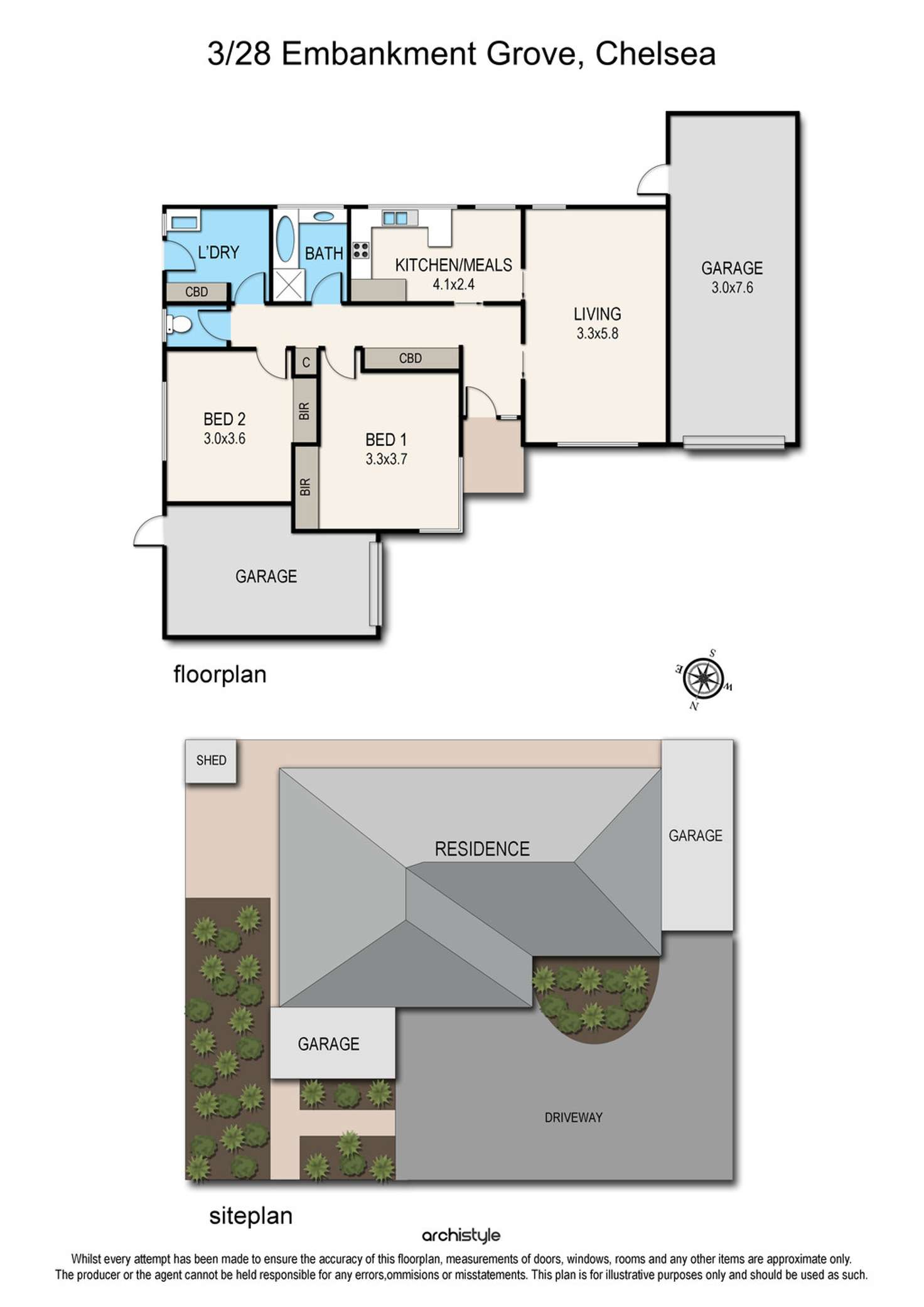 Floorplan of Homely blockOfUnits listing, 3/28 Embankment Grove, Chelsea VIC 3196