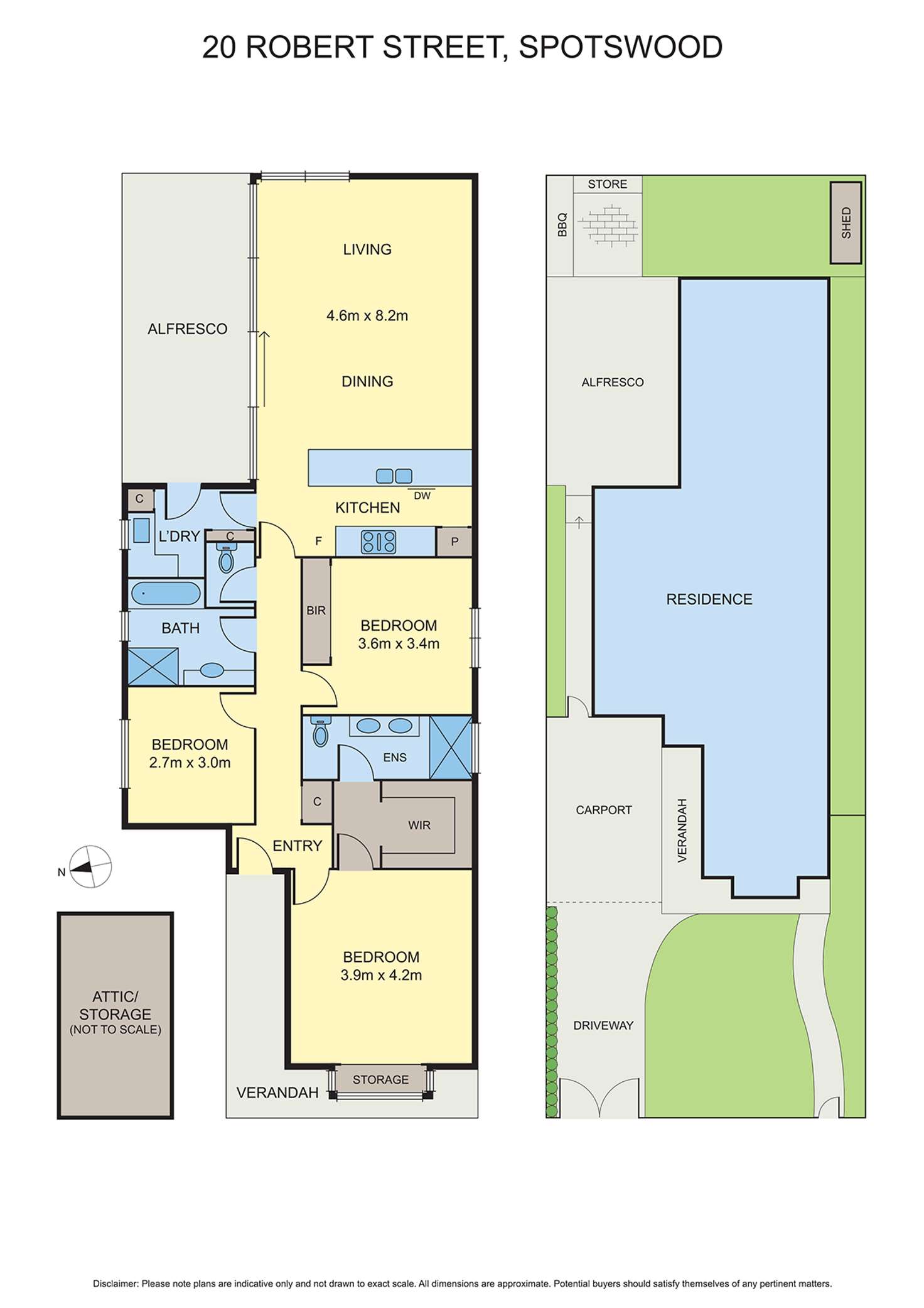 Floorplan of Homely house listing, 20 Robert Street, Spotswood VIC 3015