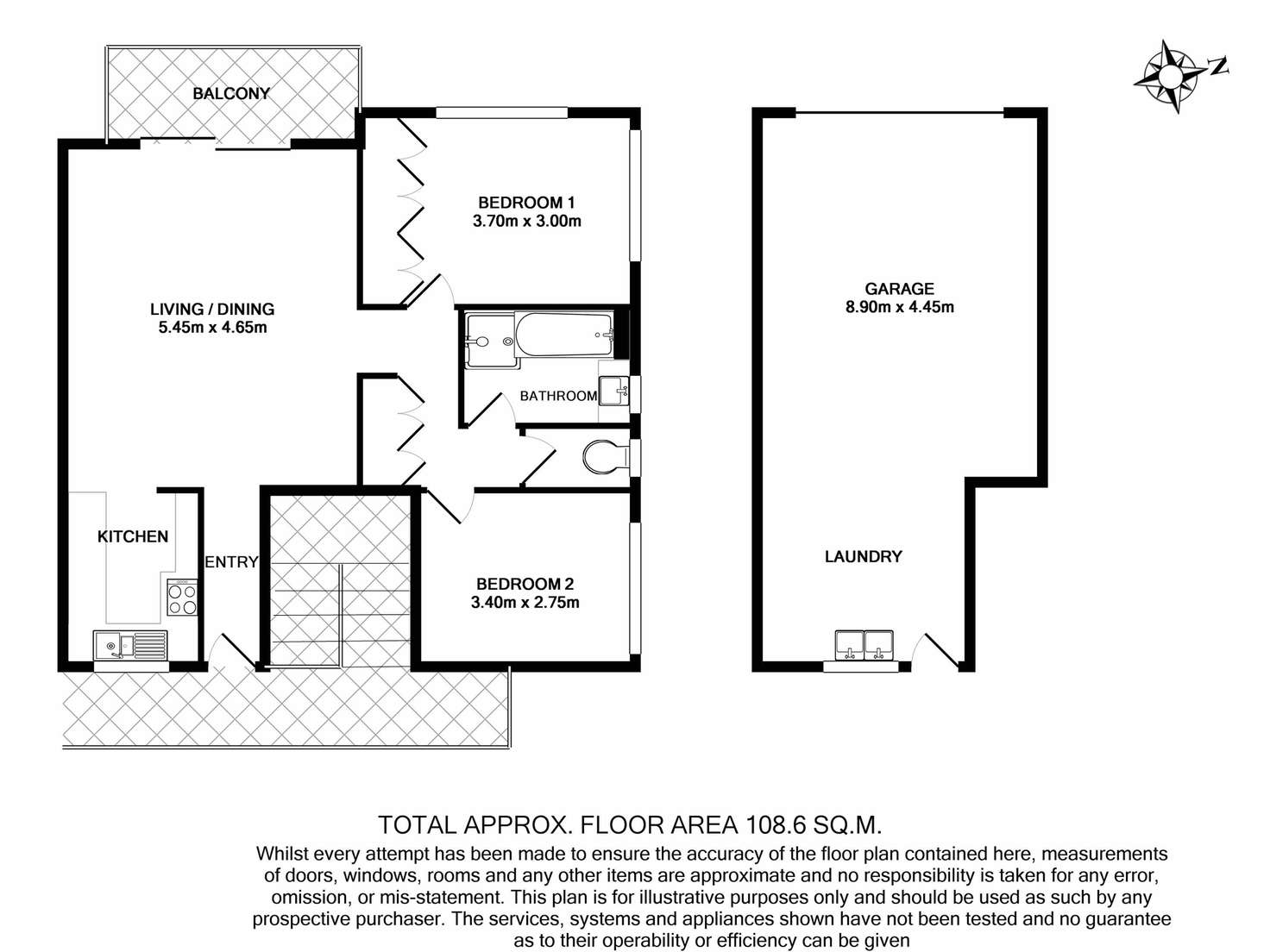 Floorplan of Homely unit listing, 4/77 Chaucer St, Moorooka QLD 4105
