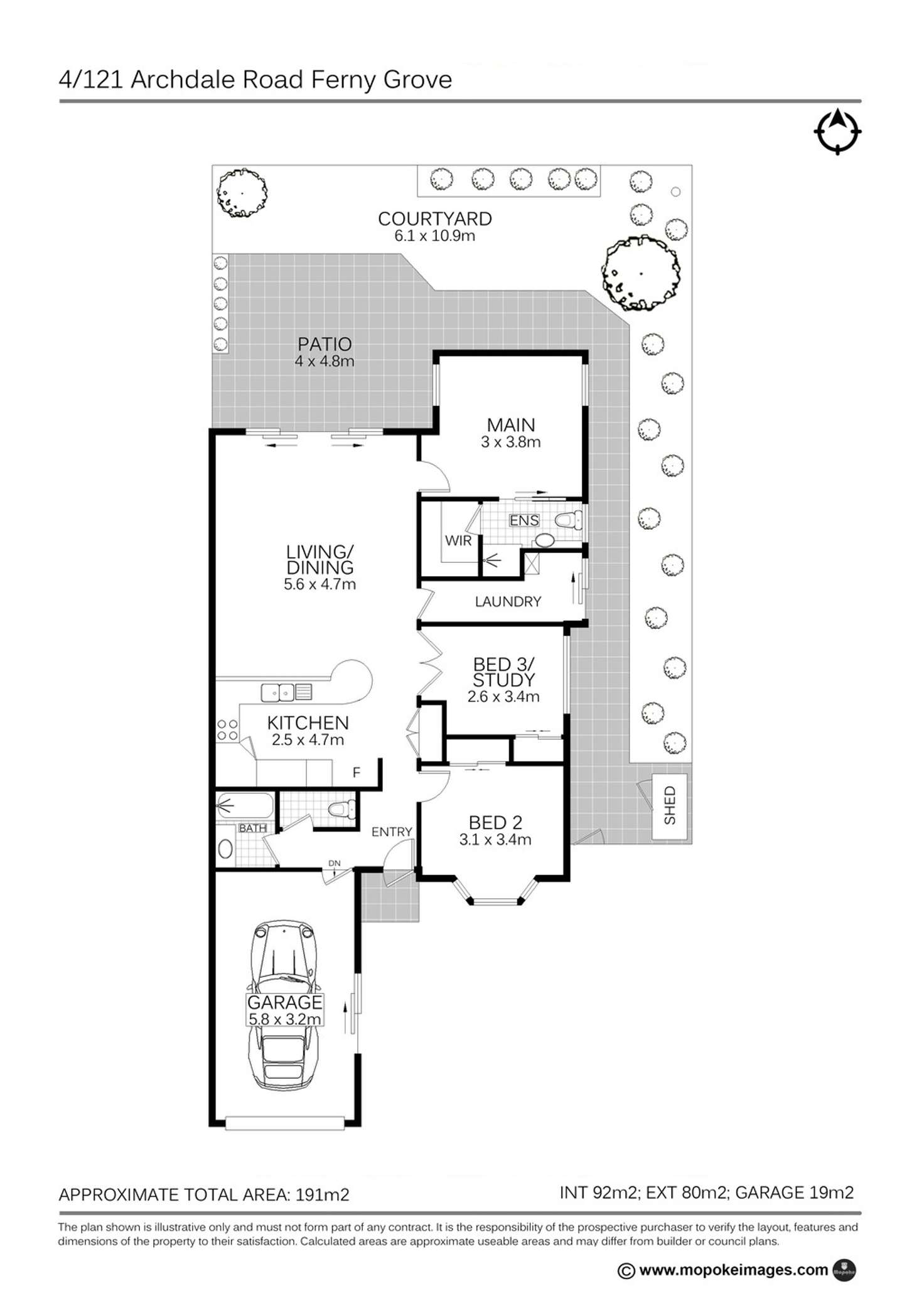 Floorplan of Homely villa listing, 4/121 Archdale Road, Ferny Grove QLD 4055