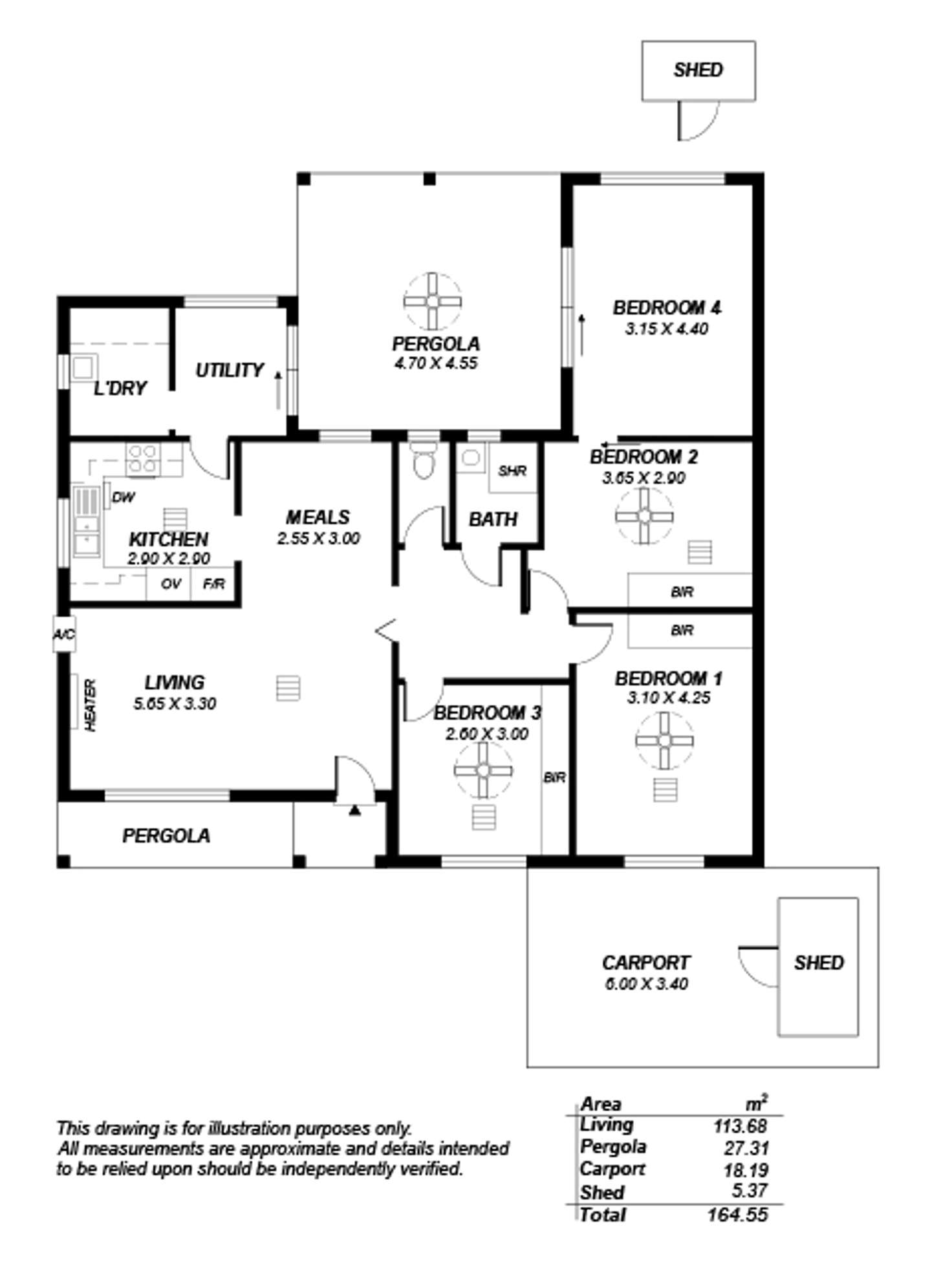 Floorplan of Homely house listing, 10 Kelmscott Street, Oaklands Park SA 5046