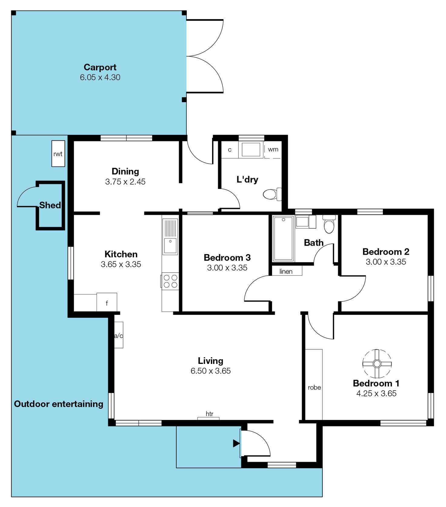 Floorplan of Homely house listing, 48A Wheatsheaf Road, Morphett Vale SA 5162