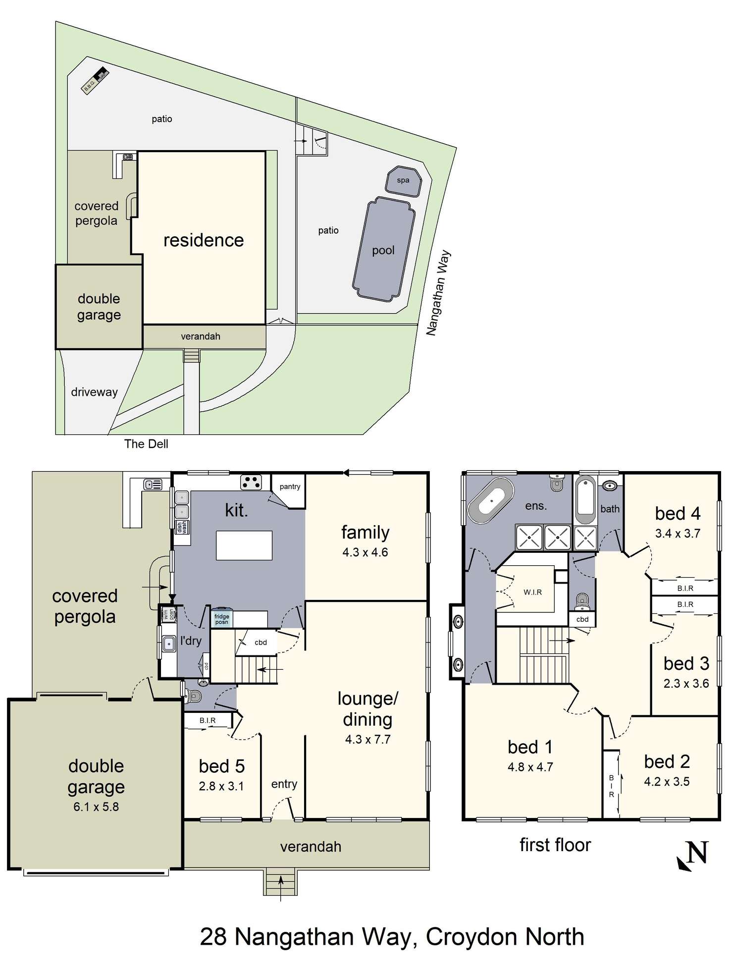 Floorplan of Homely house listing, 28 Nangathan Way, Croydon North VIC 3136