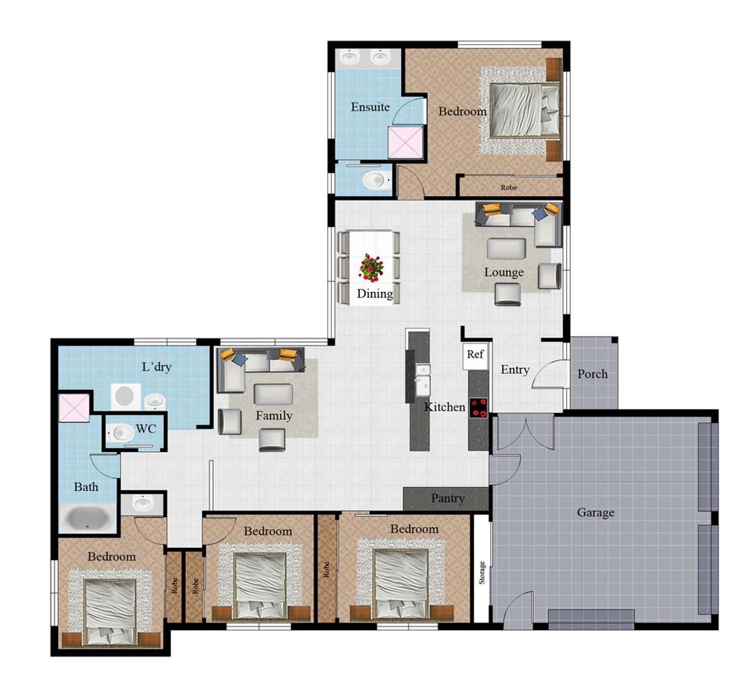 Floorplan of Homely house listing, 4 Mahogany Court, Bushland Beach QLD 4818