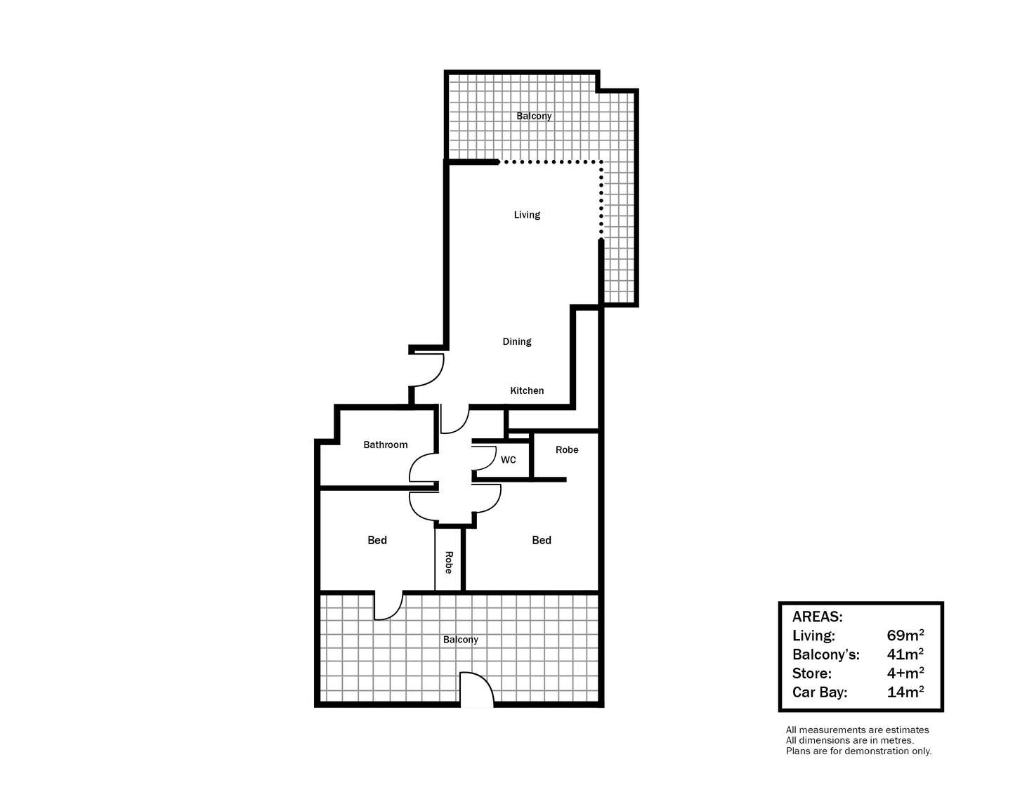 Floorplan of Homely apartment listing, 6/2 Dynevor Rise, Floreat WA 6014