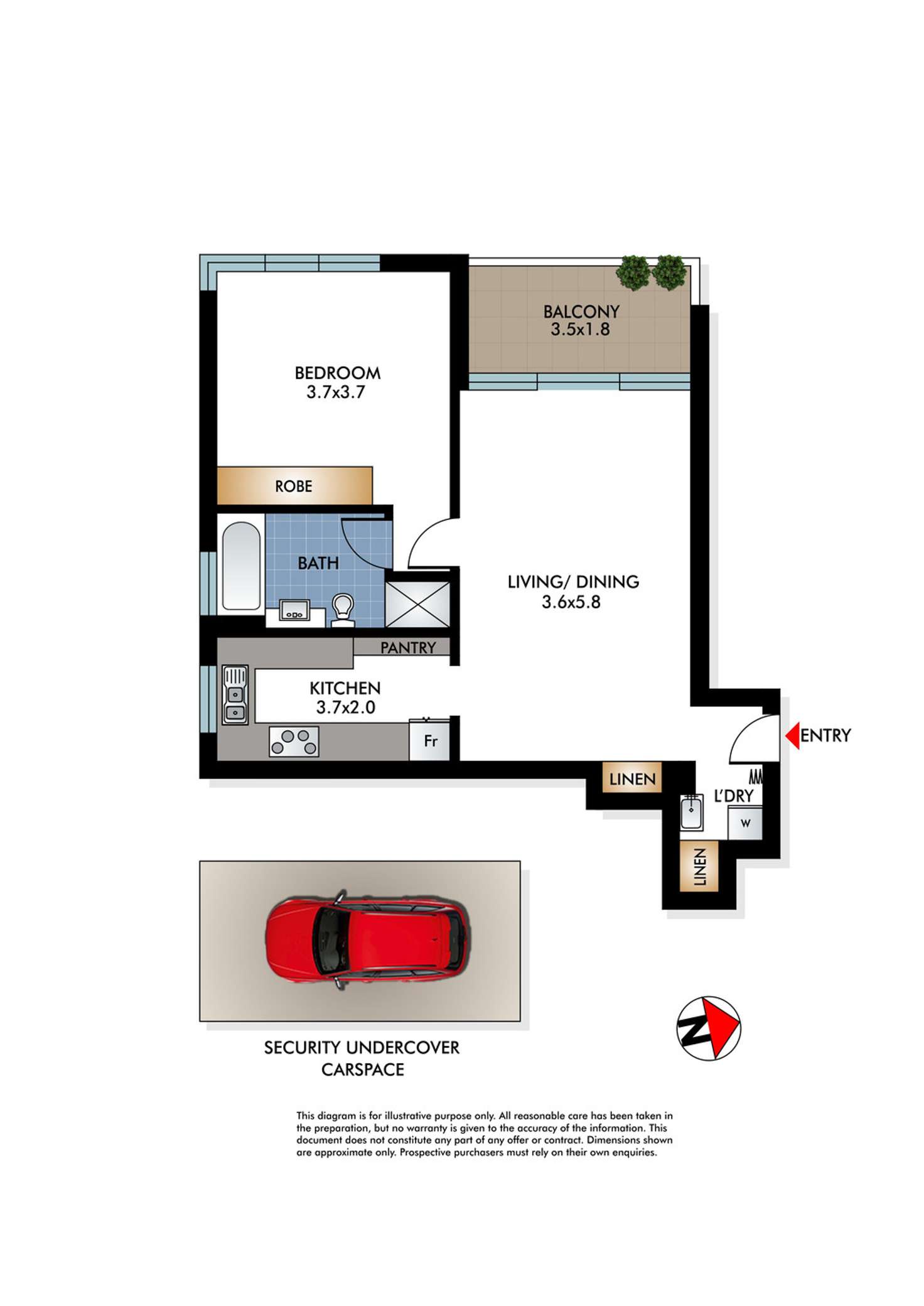 Floorplan of Homely apartment listing, 8/2-4 Ocean Street North, Bondi NSW 2026