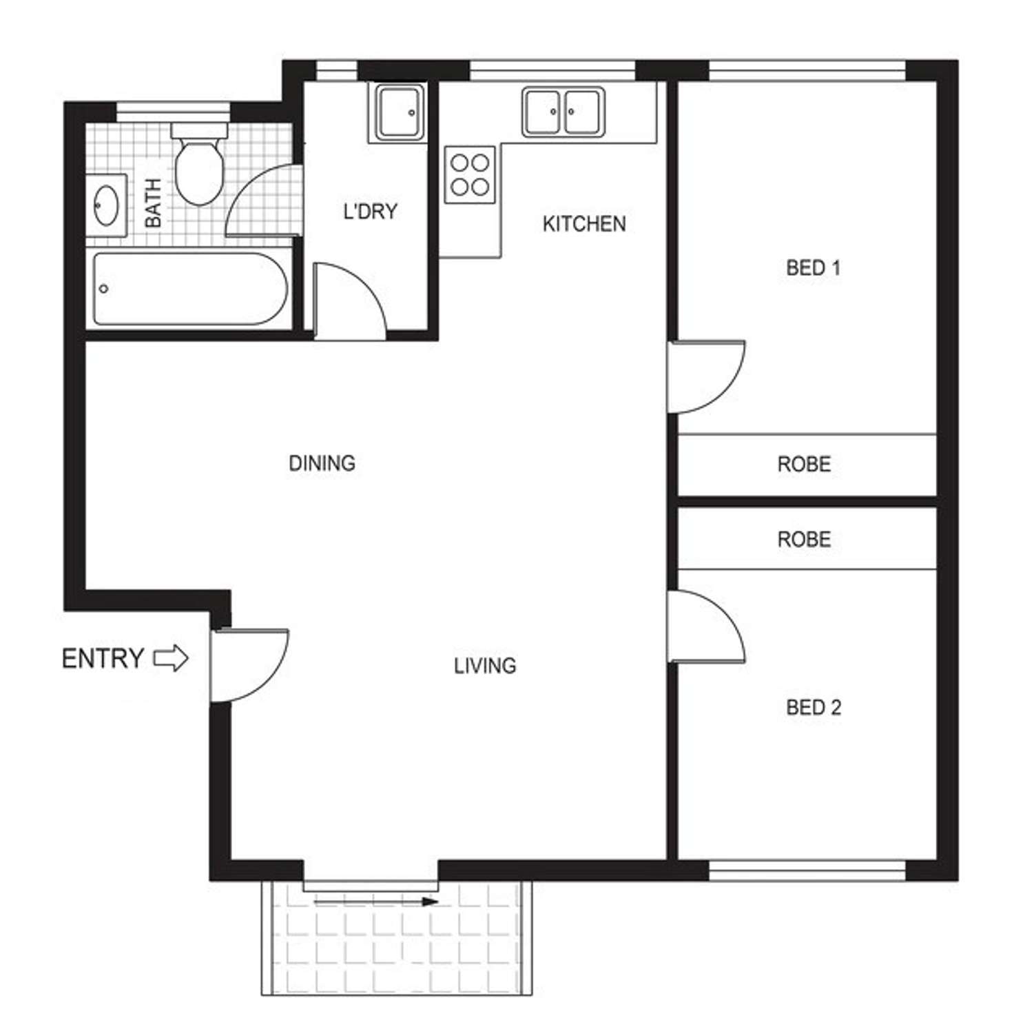 Floorplan of Homely unit listing, 8/3 Mowatt Street, Queanbeyan East NSW 2620