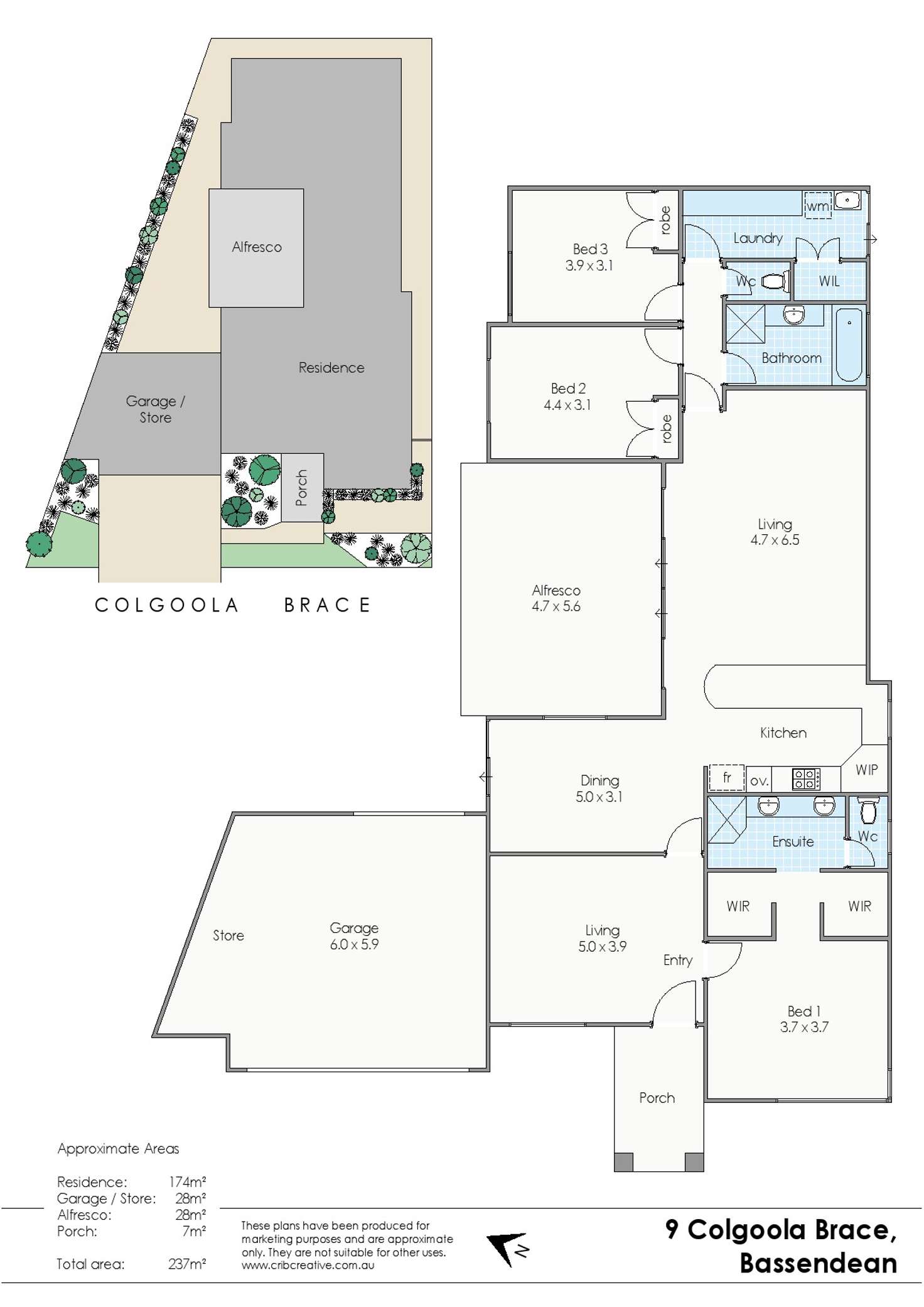 Floorplan of Homely house listing, 9 Colgoola Brace, Bassendean WA 6054