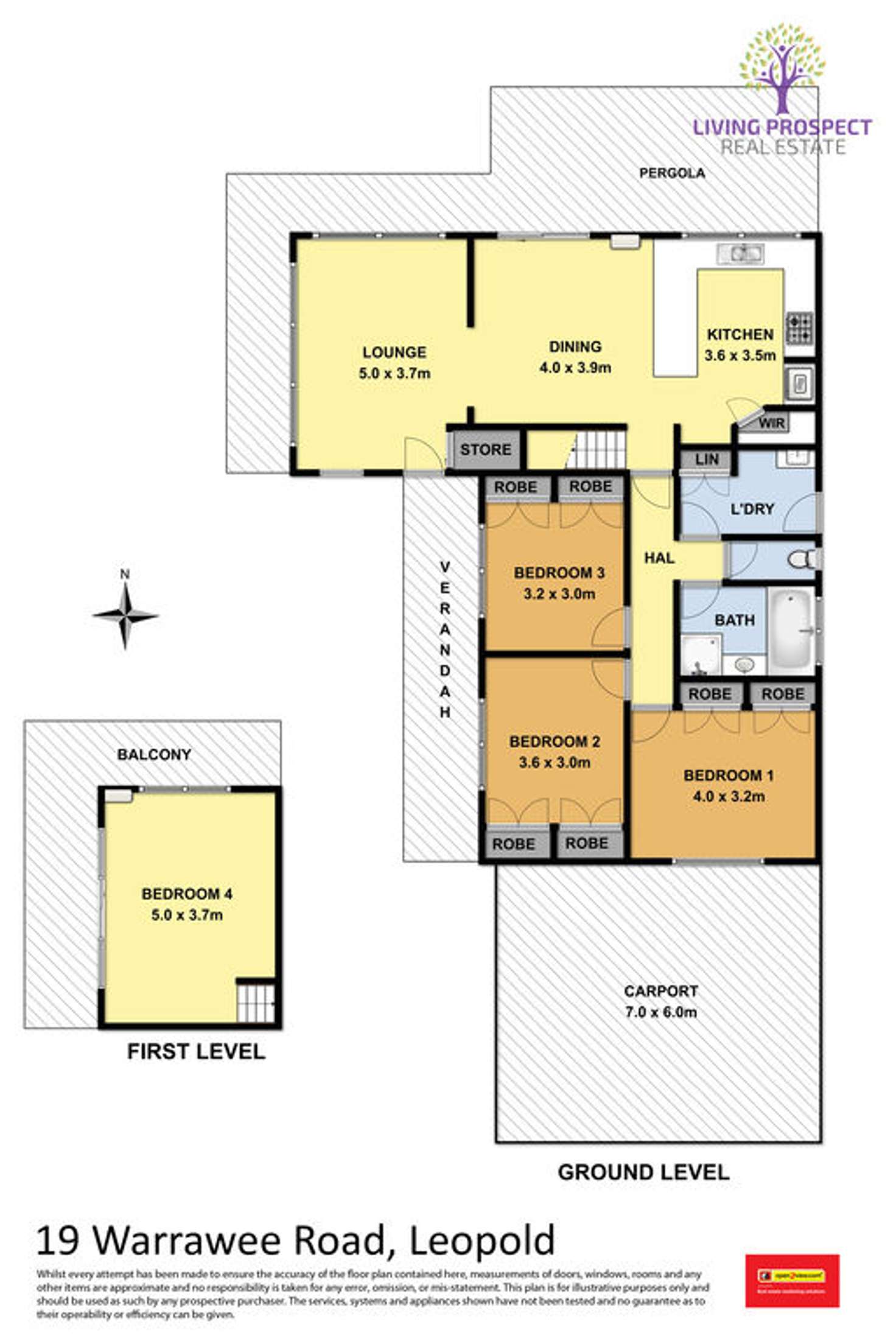 Floorplan of Homely house listing, 19 Warrawee Road, Leopold VIC 3224