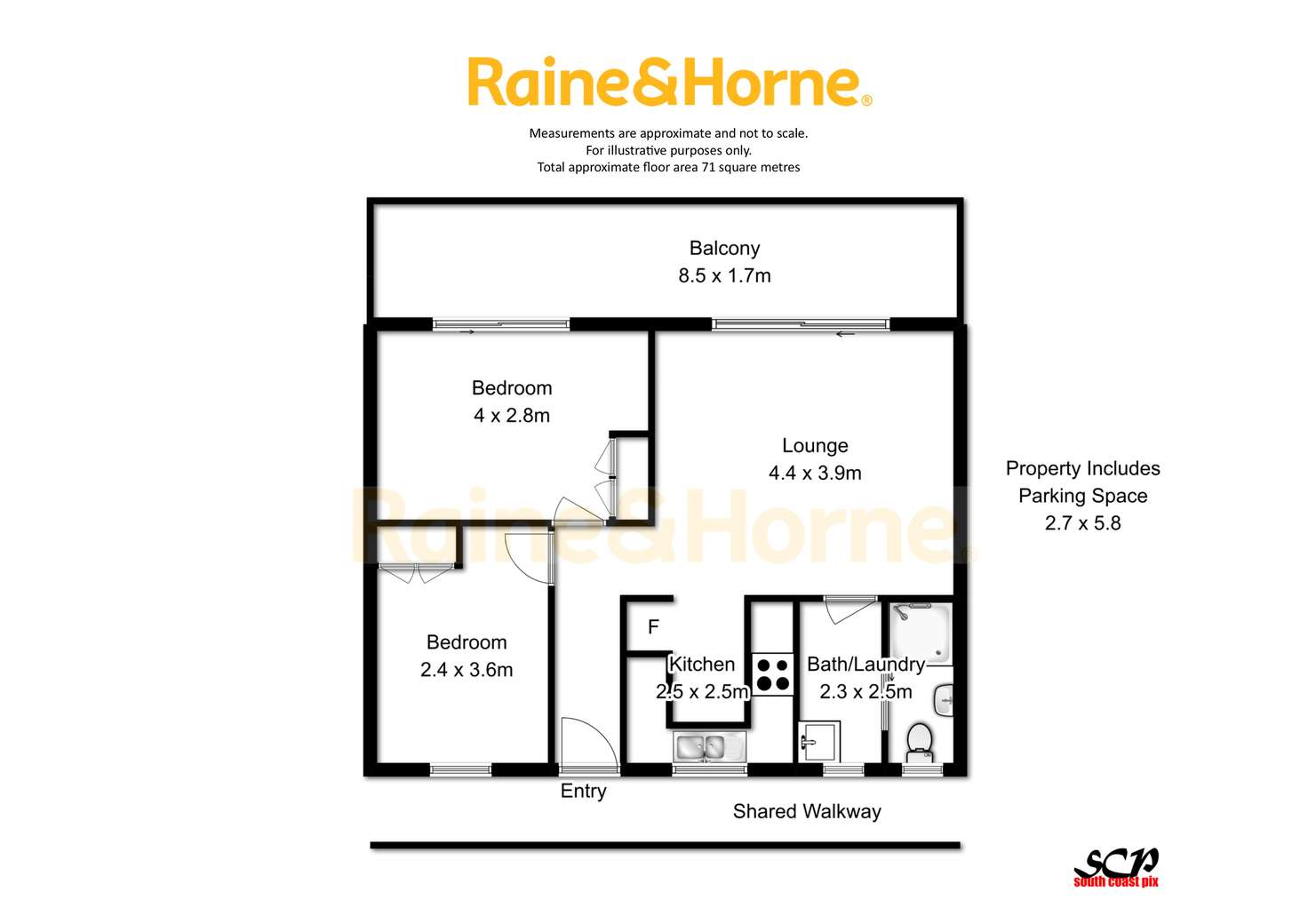 Floorplan of Homely unit listing, 4/2-6 Matthew Parade, Batehaven NSW 2536