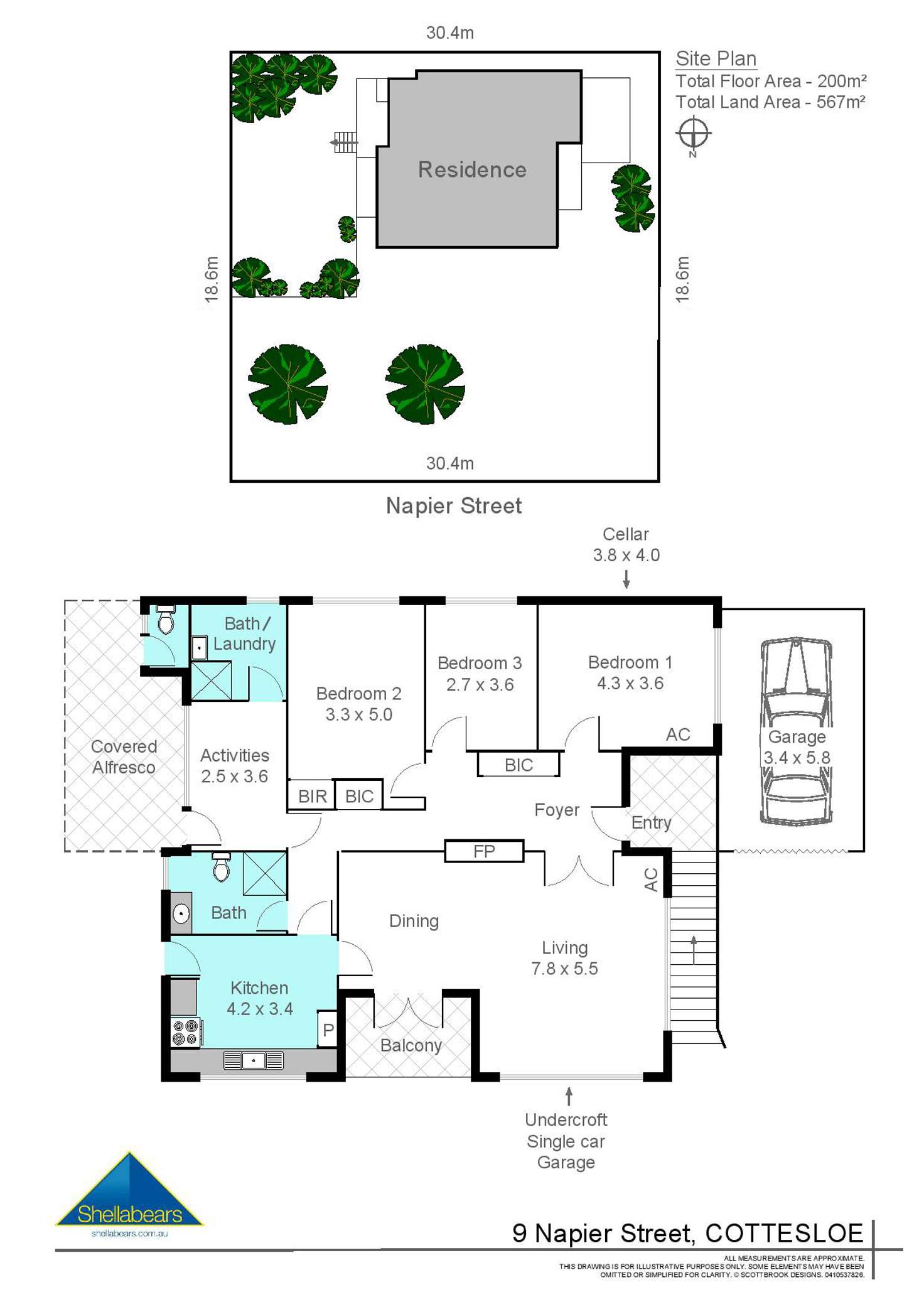 Floorplan of Homely house listing, 9 Napier Street, Cottesloe WA 6011