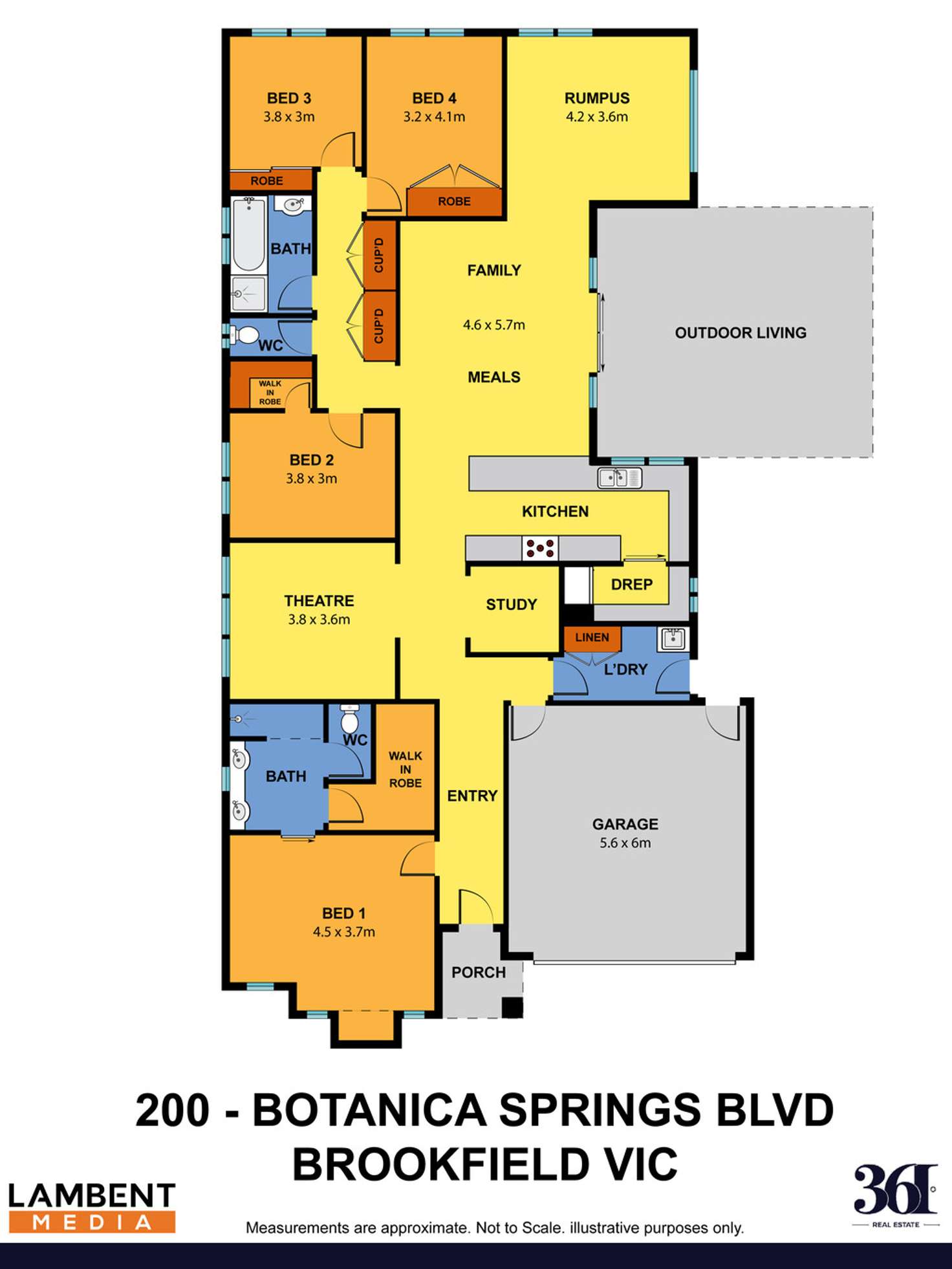Floorplan of Homely house listing, 200 Botanica Springs Blvd, Brookfield VIC 3338
