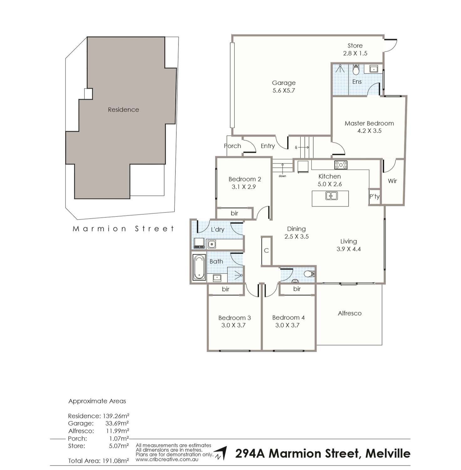 Floorplan of Homely house listing, 294 MARMION STREET, Melville WA 6156