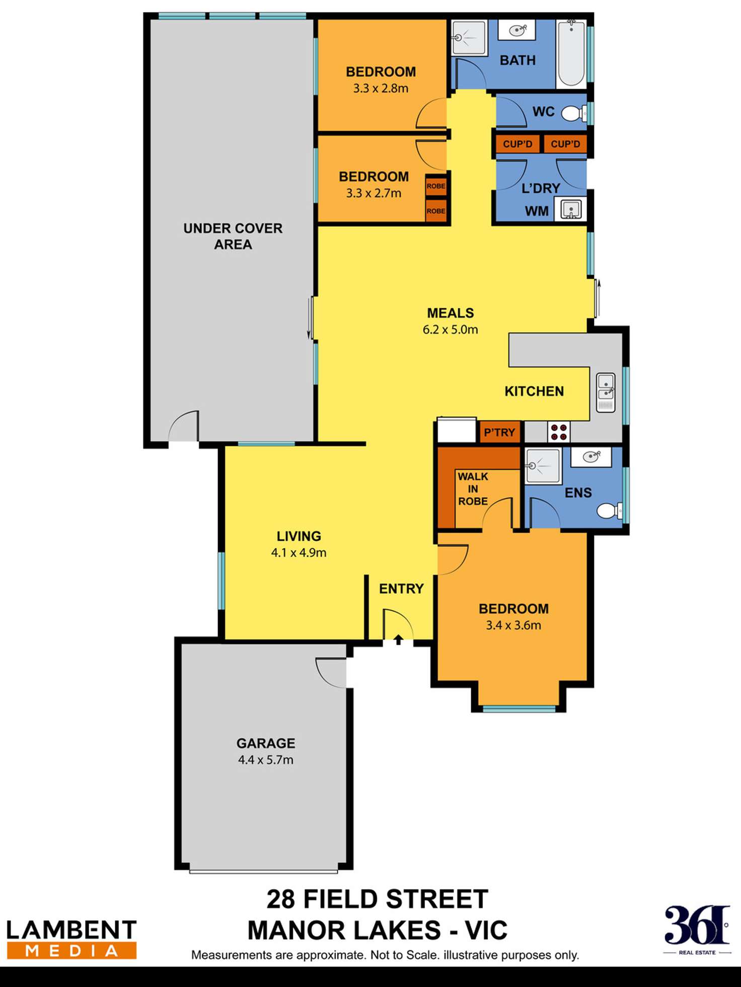Floorplan of Homely house listing, 28 Field Street, Wyndham Vale VIC 3024