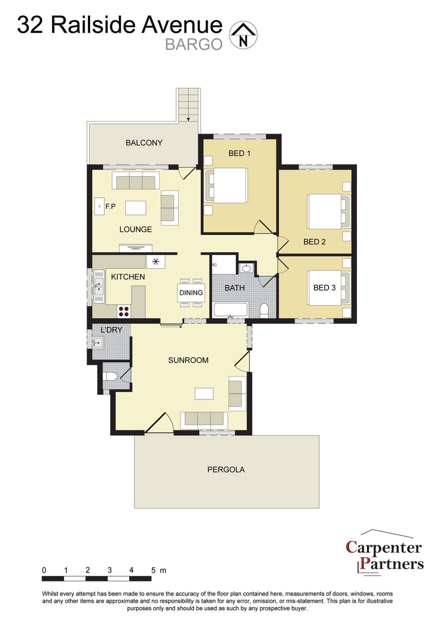 Floorplan of Homely house listing, 32 Railside Avenue, Bargo NSW 2574