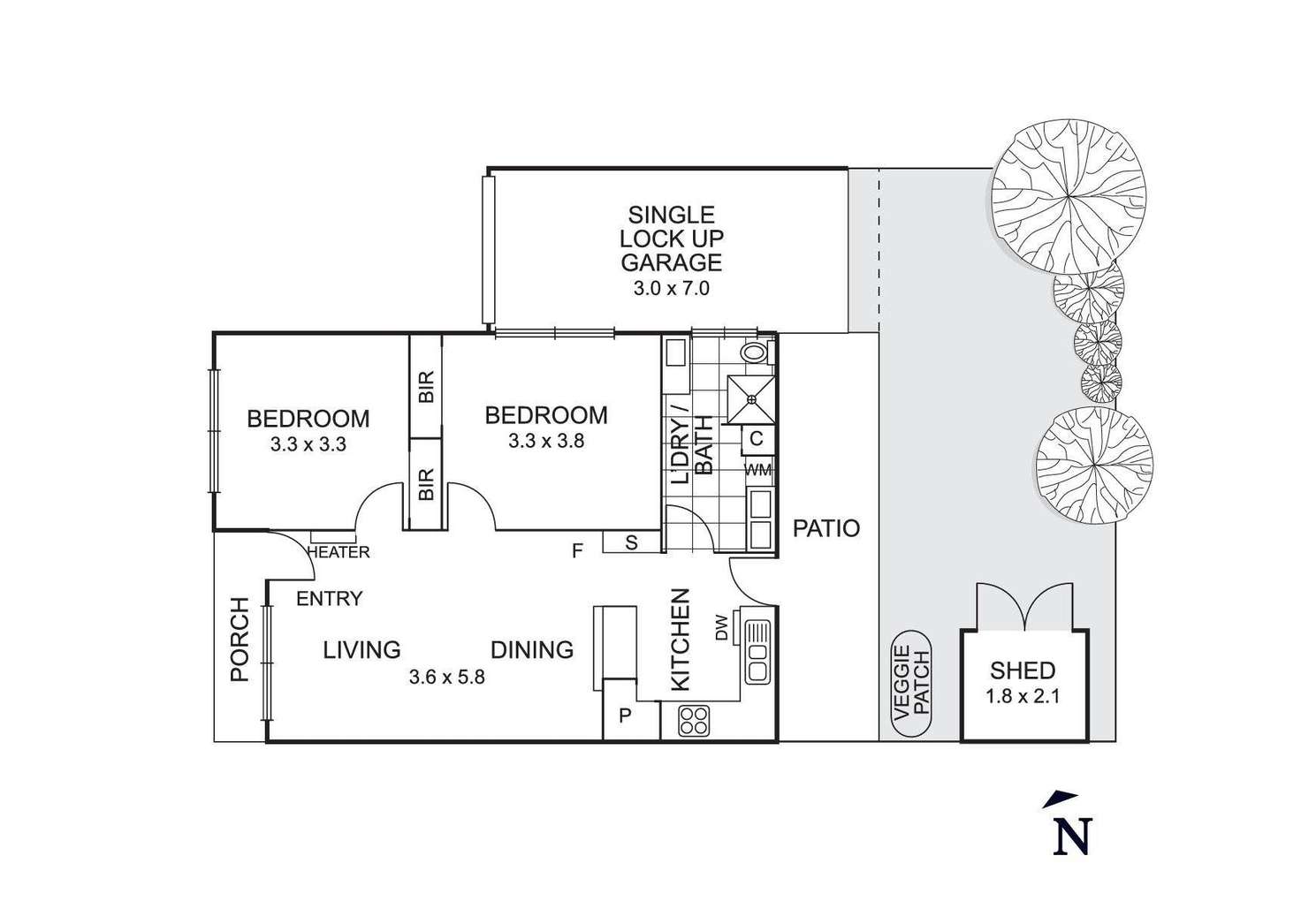 Floorplan of Homely unit listing, 6/115 Surrey Road, Blackburn North VIC 3130