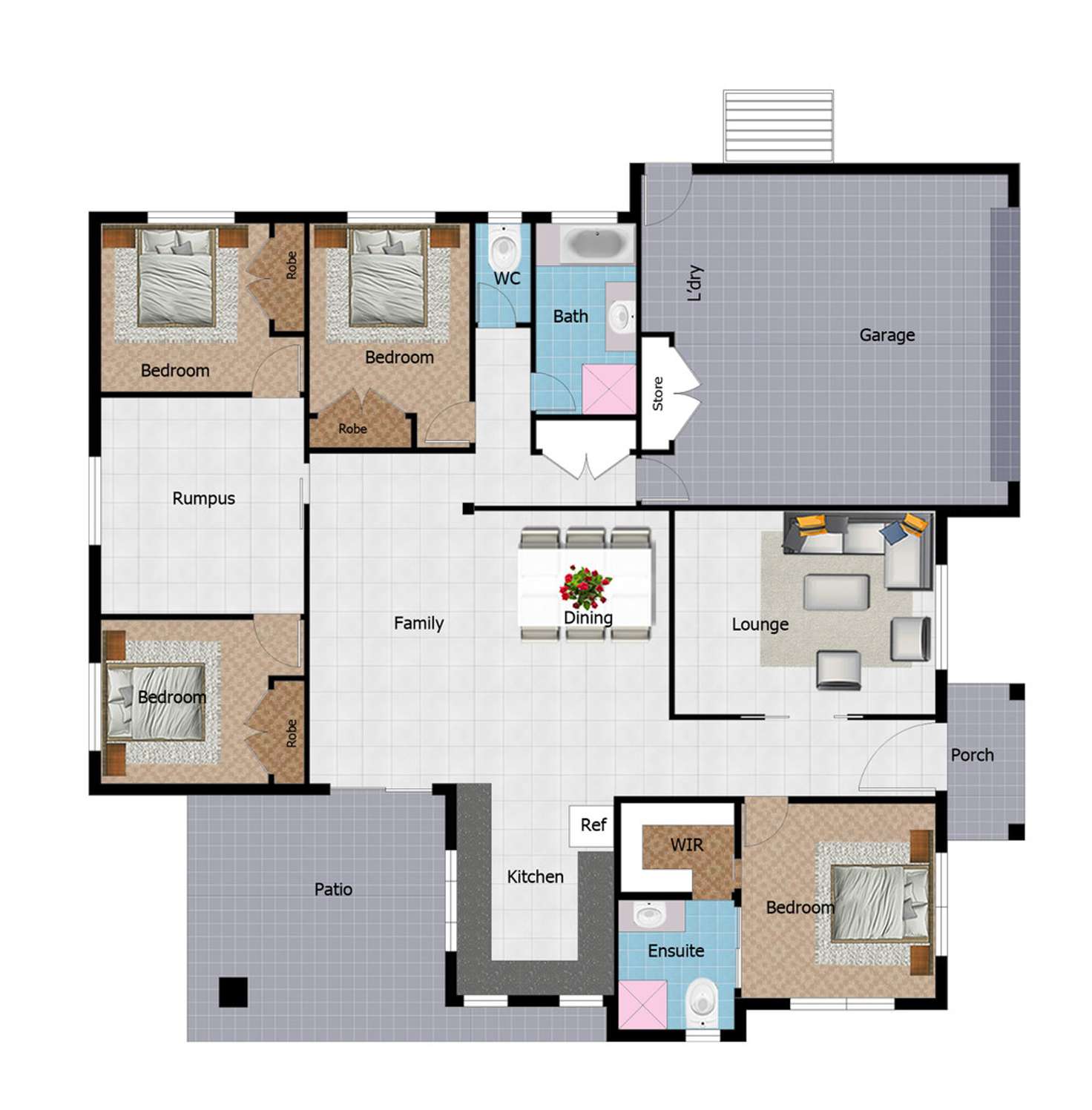 Floorplan of Homely house listing, 19 Baxendell Place, Bushland Beach QLD 4818