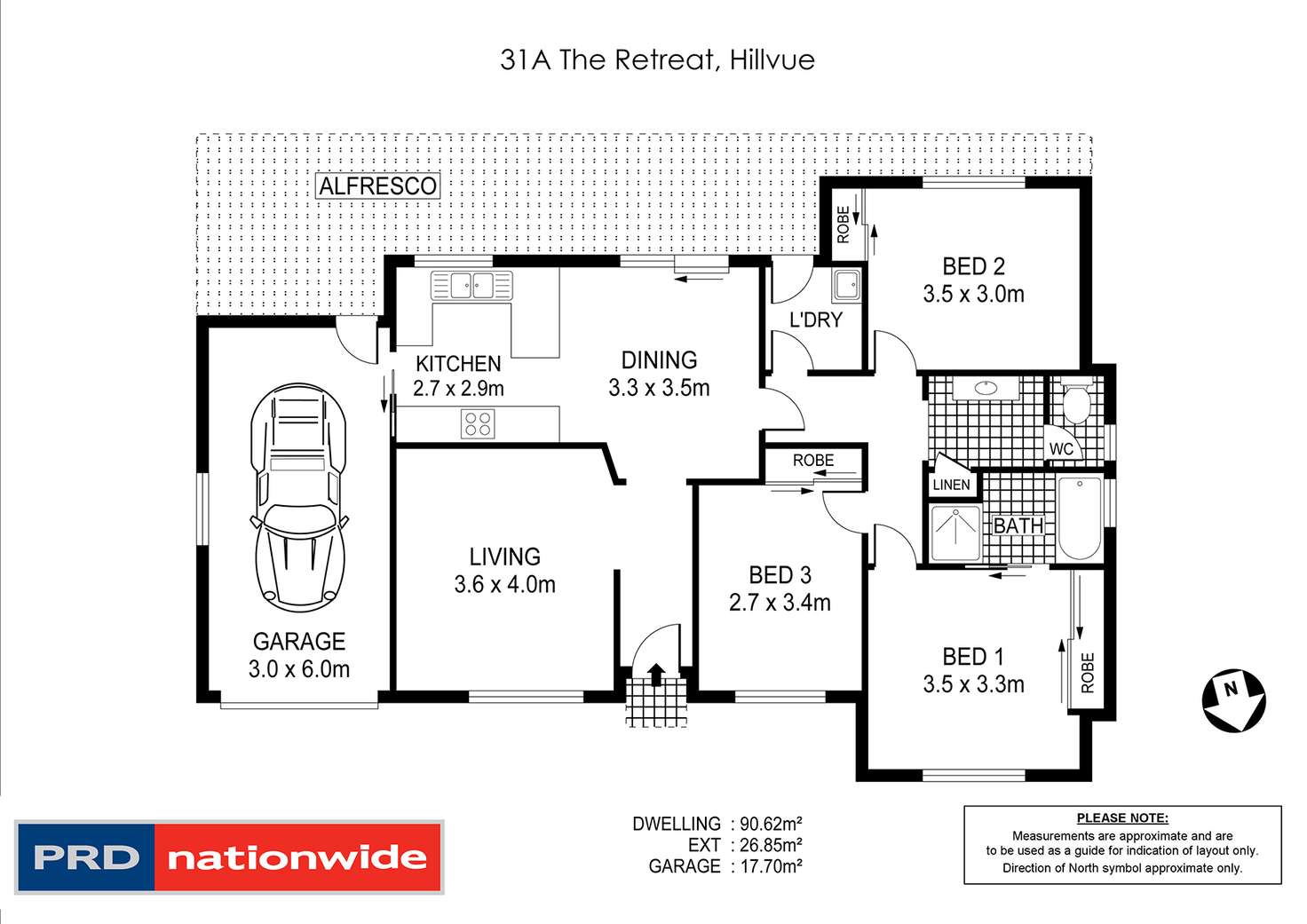 Floorplan of Homely house listing, 31A The Retreat, Hillvue NSW 2340