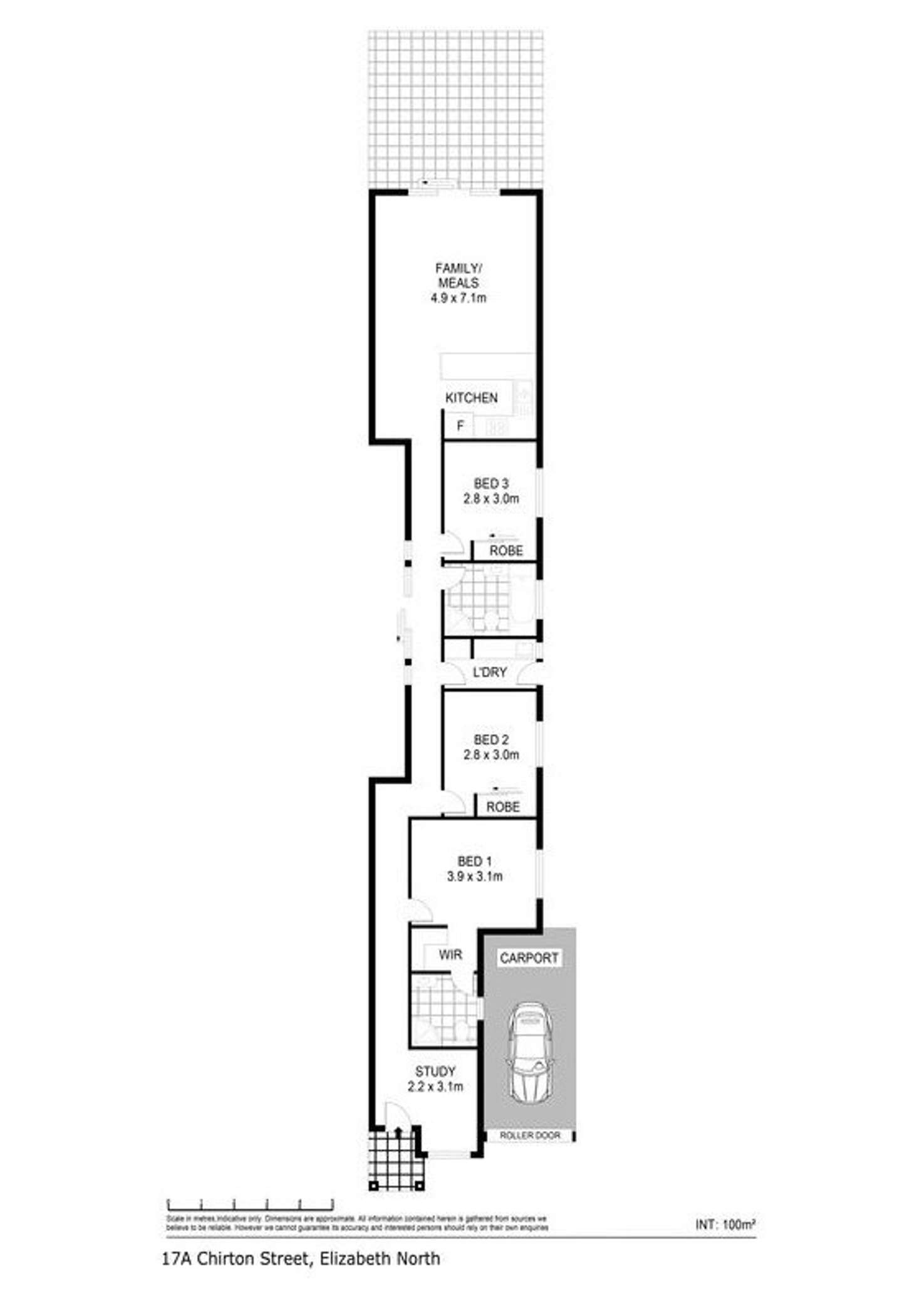 Floorplan of Homely house listing, 17A Chirton Street, Elizabeth North SA 5113
