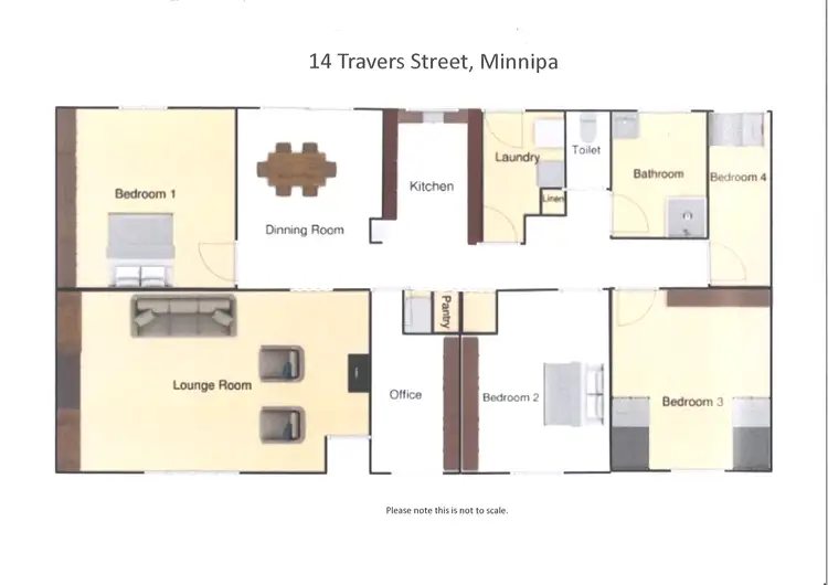 Floorplan of Homely house listing, 14 Travers Street, Minnipa SA 5654