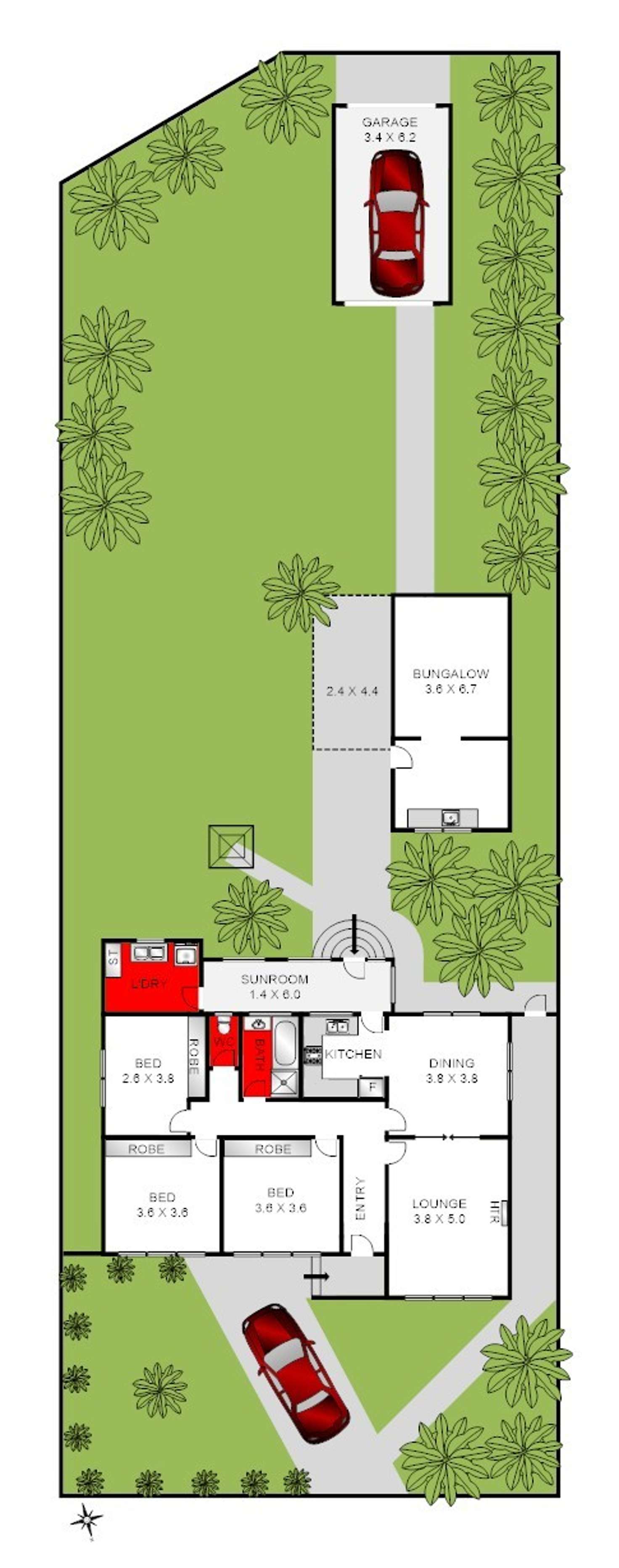 Floorplan of Homely house listing, 7 Donald Street, Belmont VIC 3216