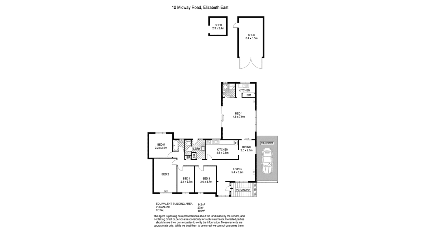 Floorplan of Homely house listing, 10 Midway Road, Elizabeth East SA 5112
