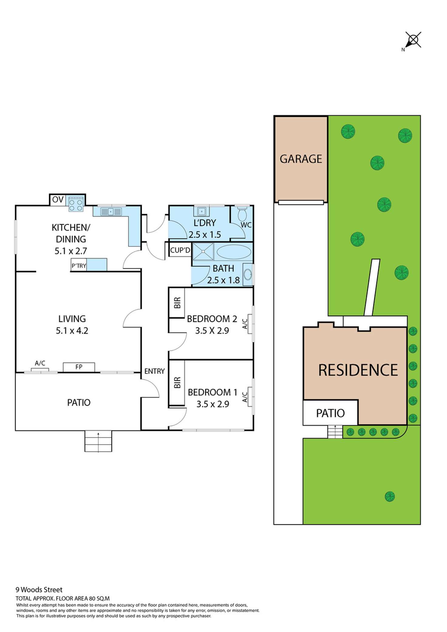 Floorplan of Homely house listing, 9 Woods Street, Kennington VIC 3550