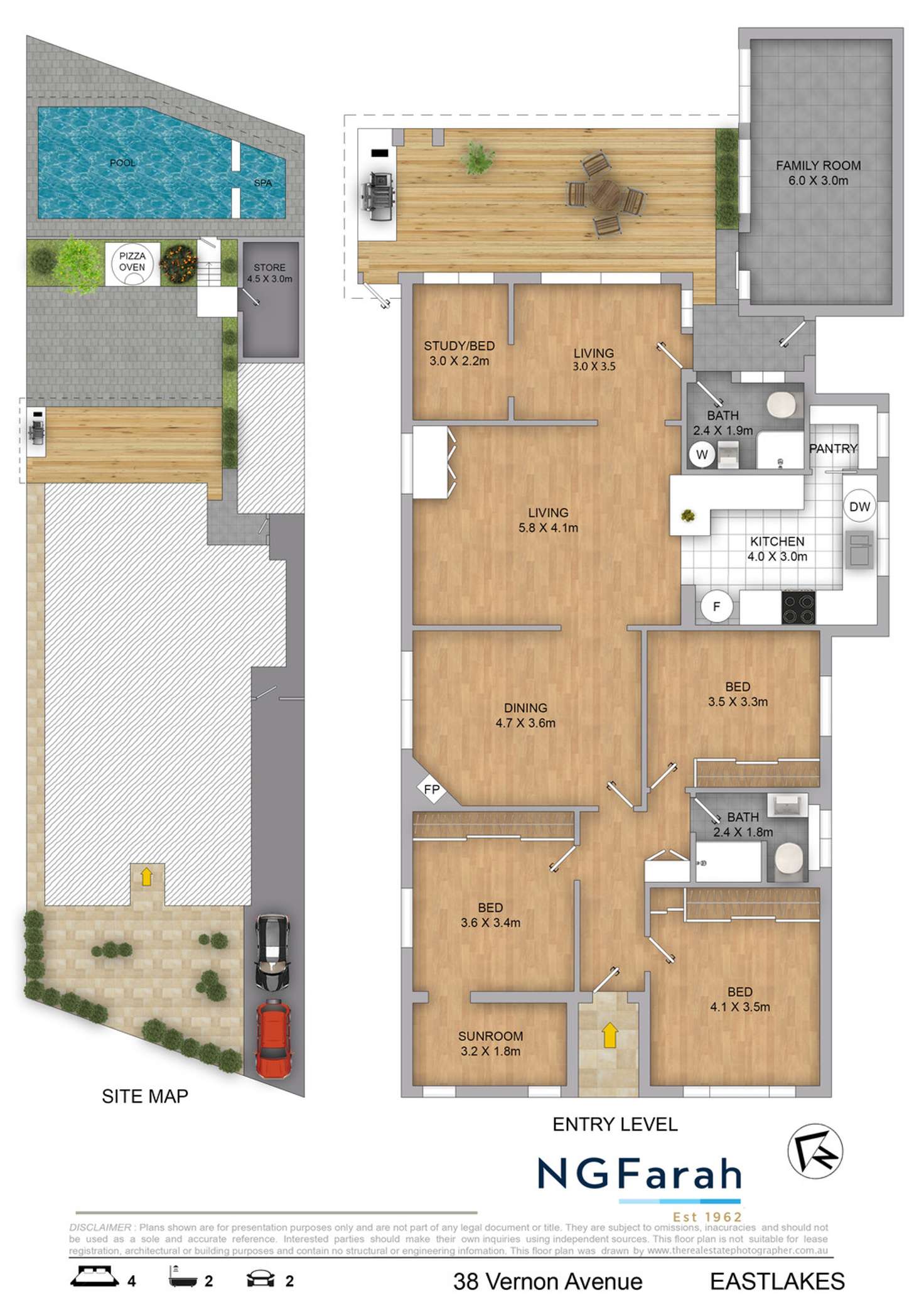 Floorplan of Homely house listing, 38 Vernon Avenue, Eastlakes NSW 2018