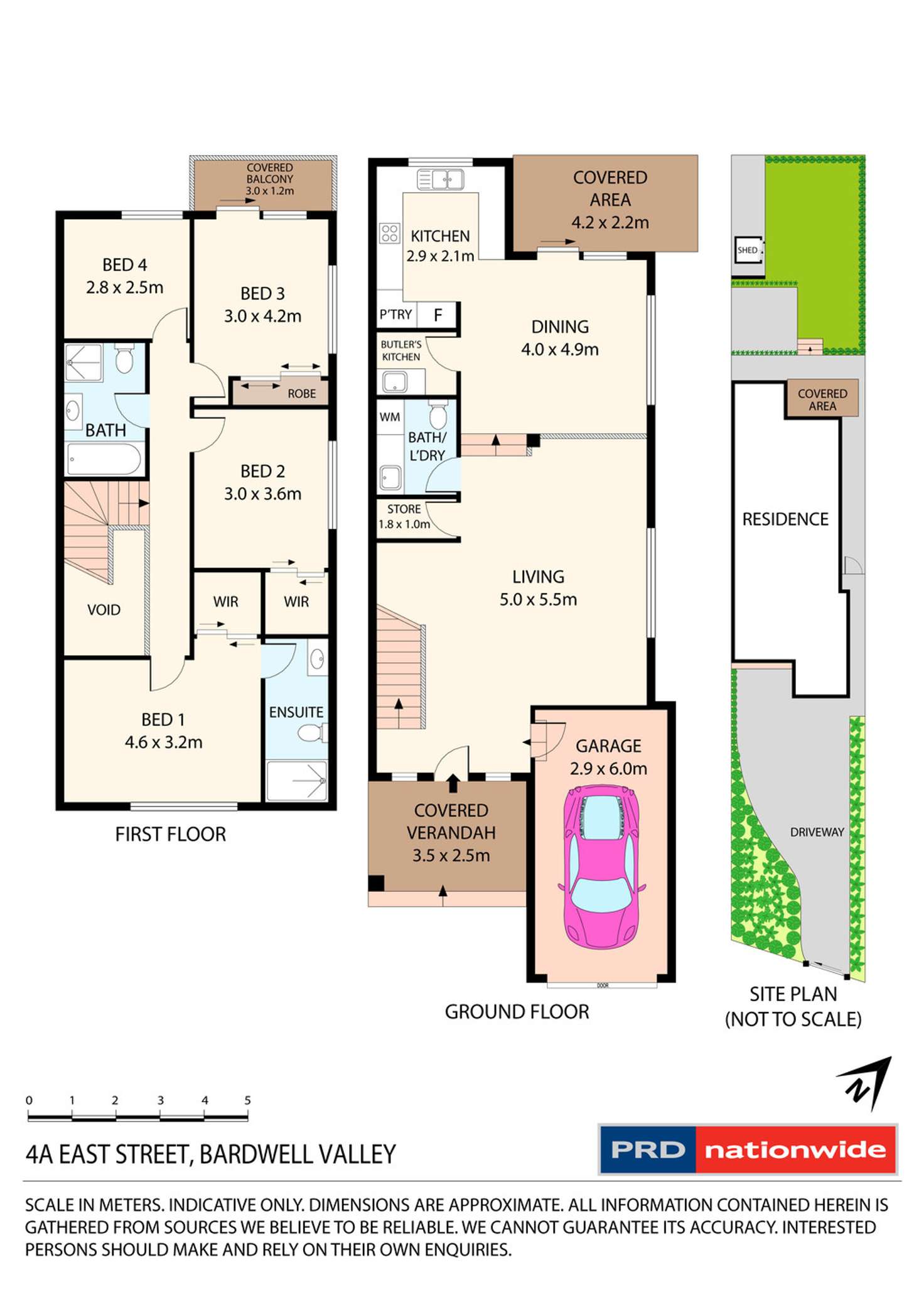 Floorplan of Homely semiDetached listing, 4A East Street, Bardwell Valley NSW 2207