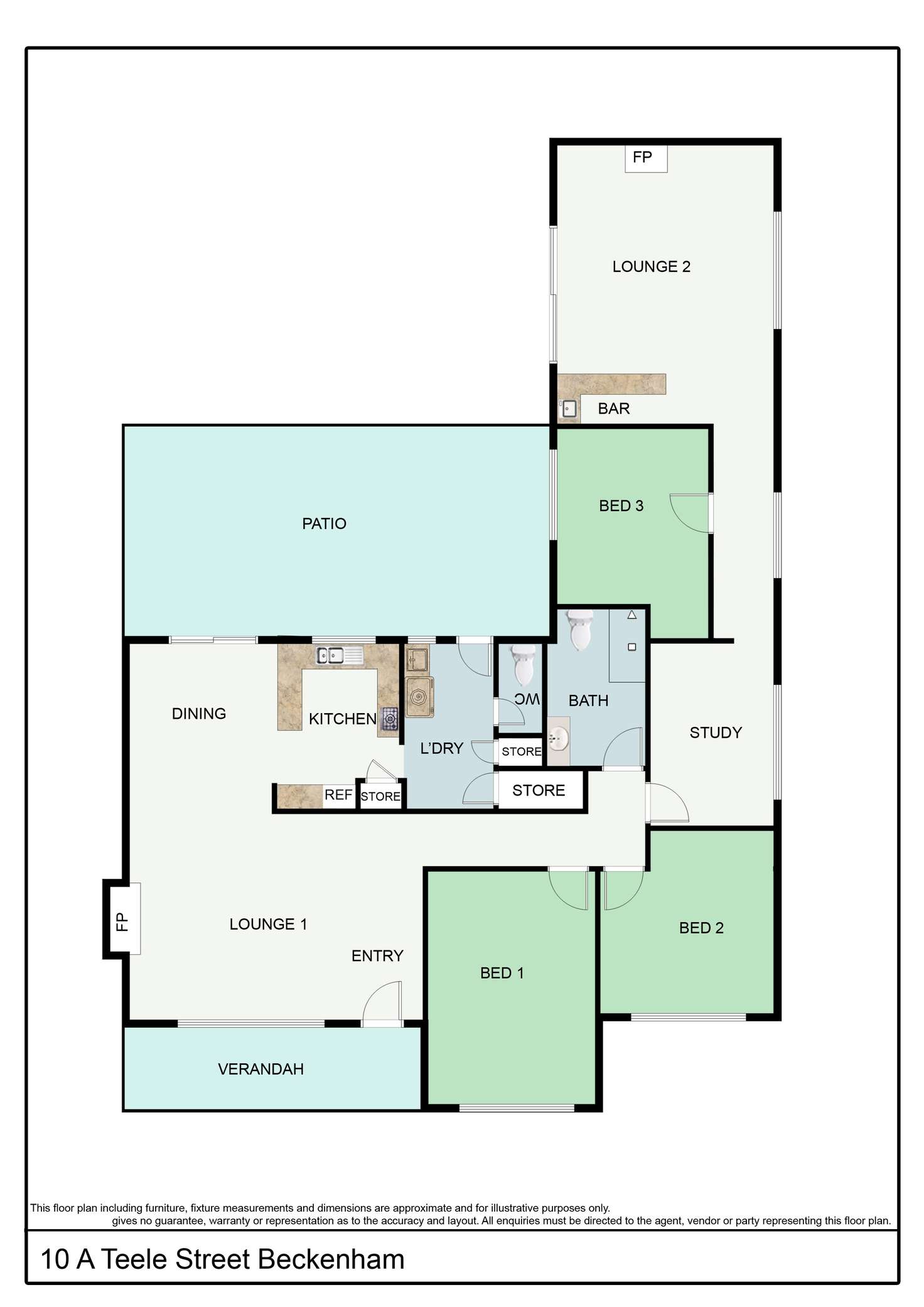 Floorplan of Homely house listing, 10a Teele Street, Beckenham WA 6107