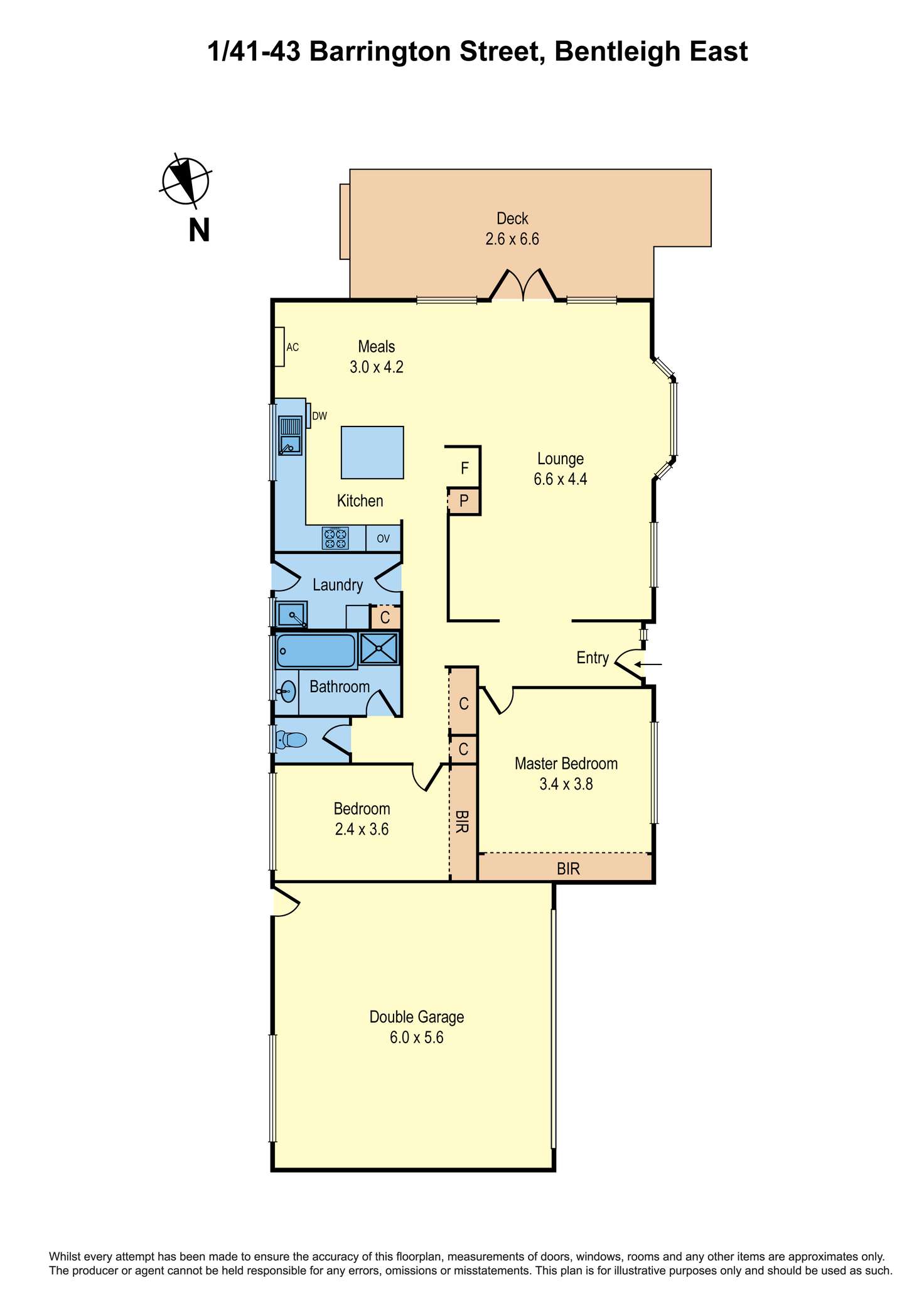 Floorplan of Homely unit listing, 1/41-43 Barrington Street, Bentleigh East VIC 3165