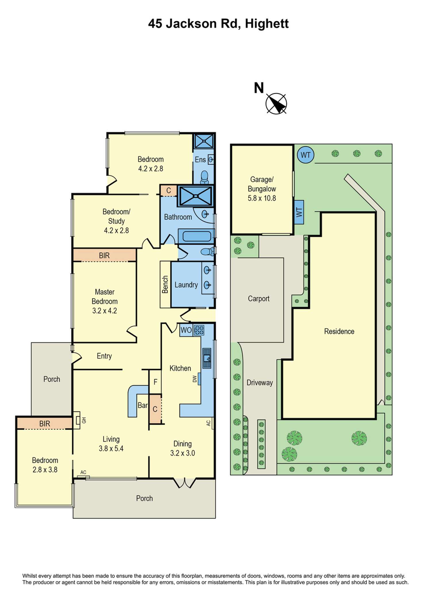 Floorplan of Homely house listing, 45 Jackson Road, Highett VIC 3190