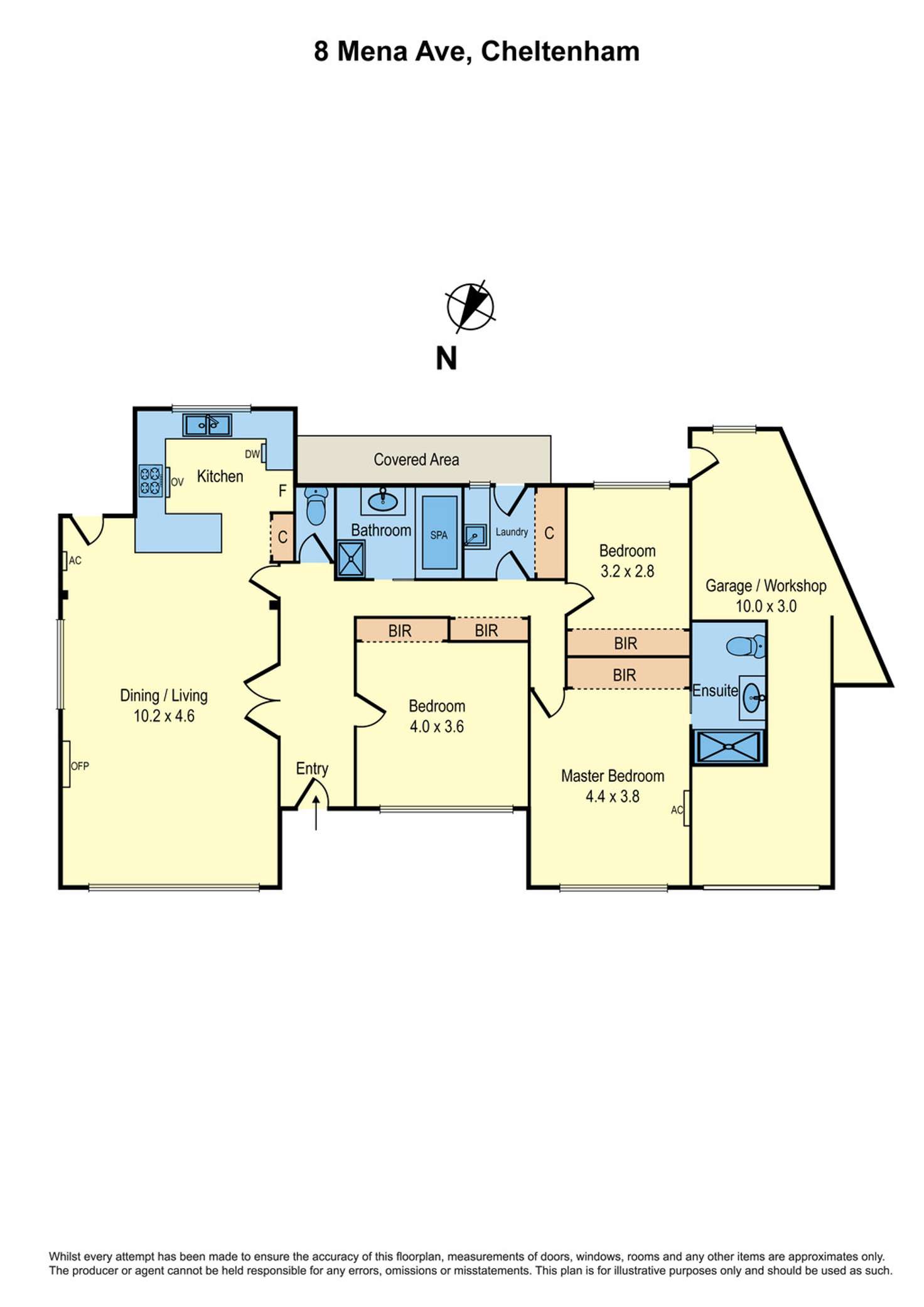 Floorplan of Homely house listing, 8 Mena Avenue, Cheltenham VIC 3192