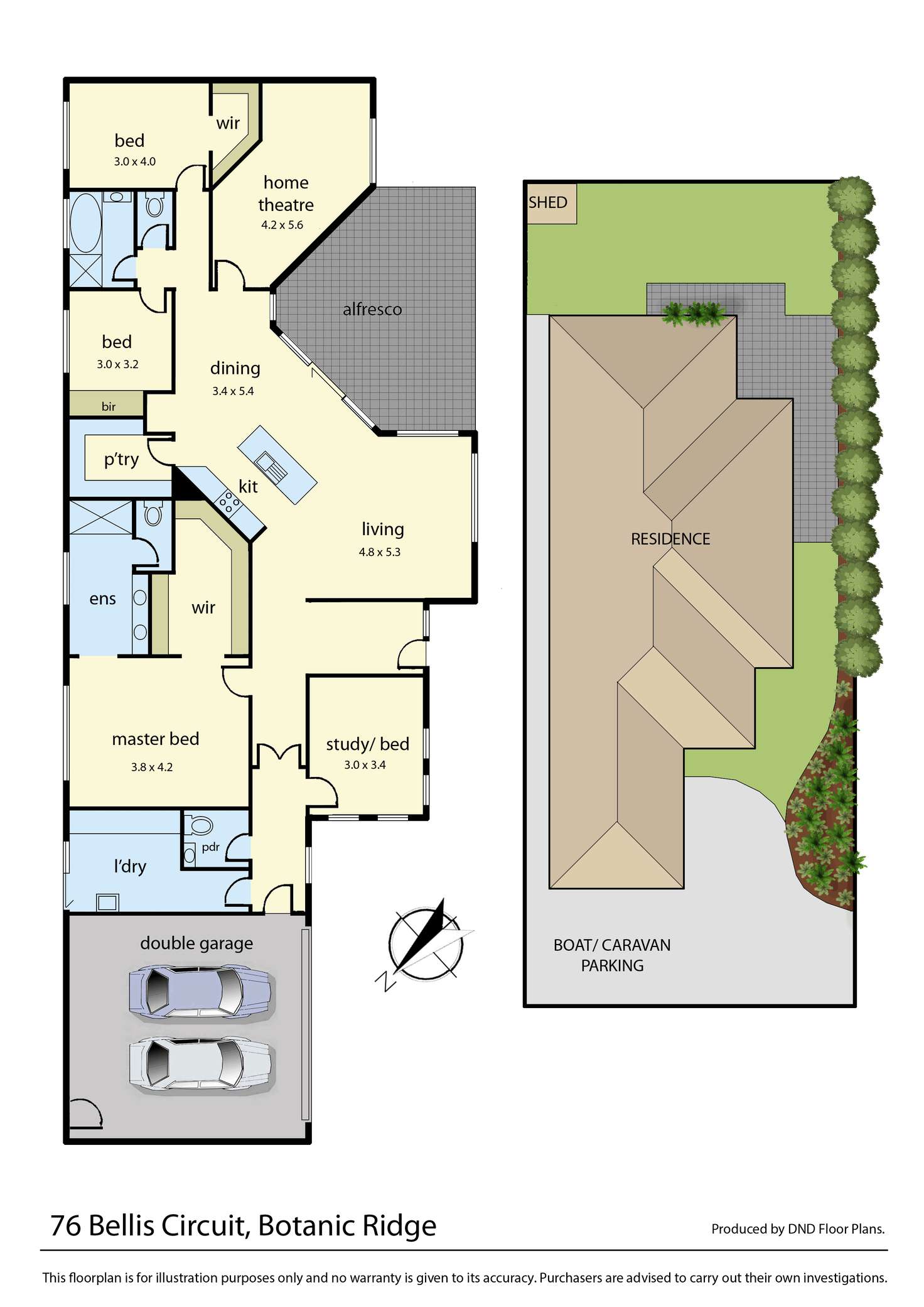 Floorplan of Homely house listing, 76 Bellis Circuit, Botanic Ridge VIC 3977