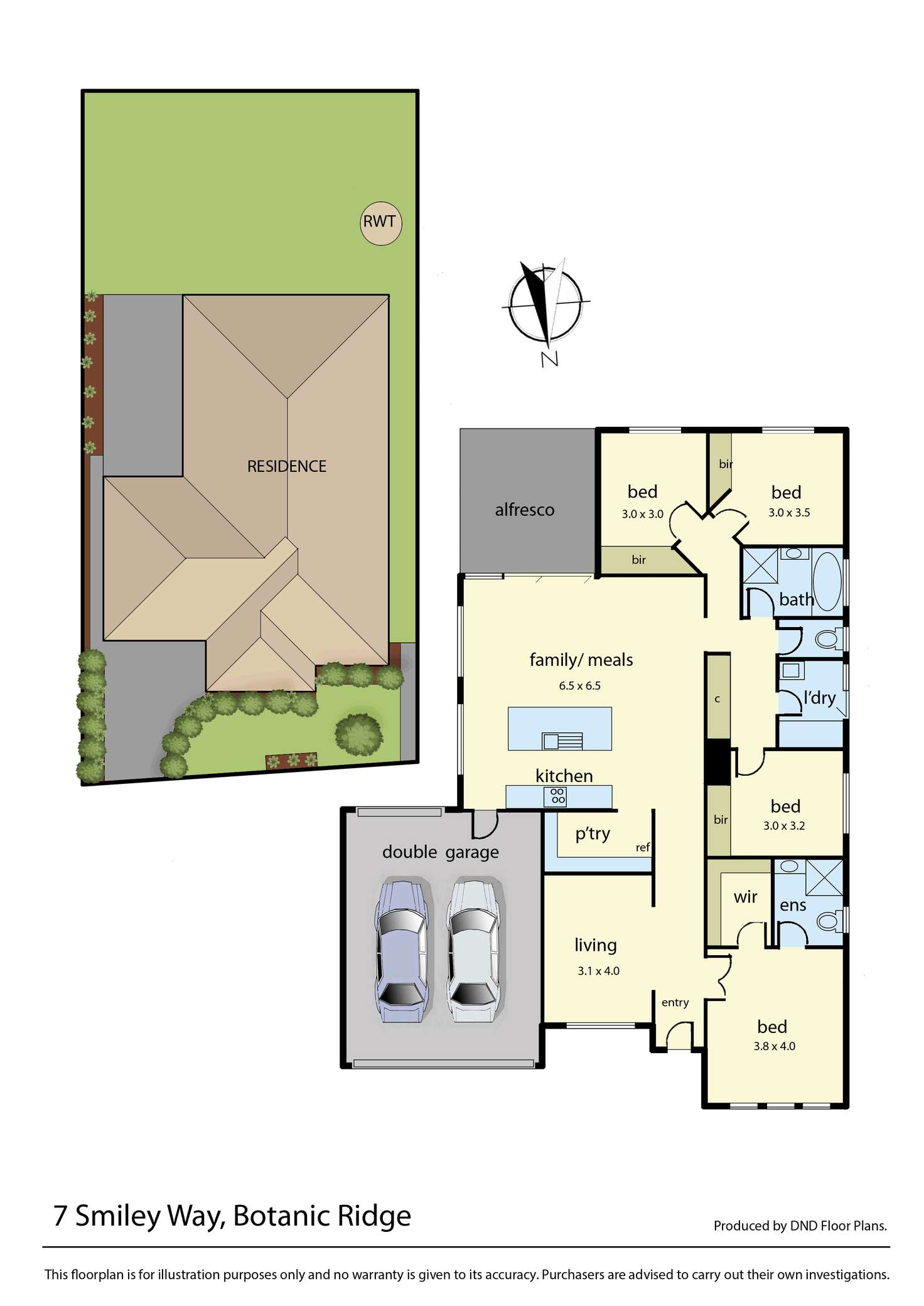 Floorplan of Homely house listing, 7 Smiley Way, Botanic Ridge VIC 3977