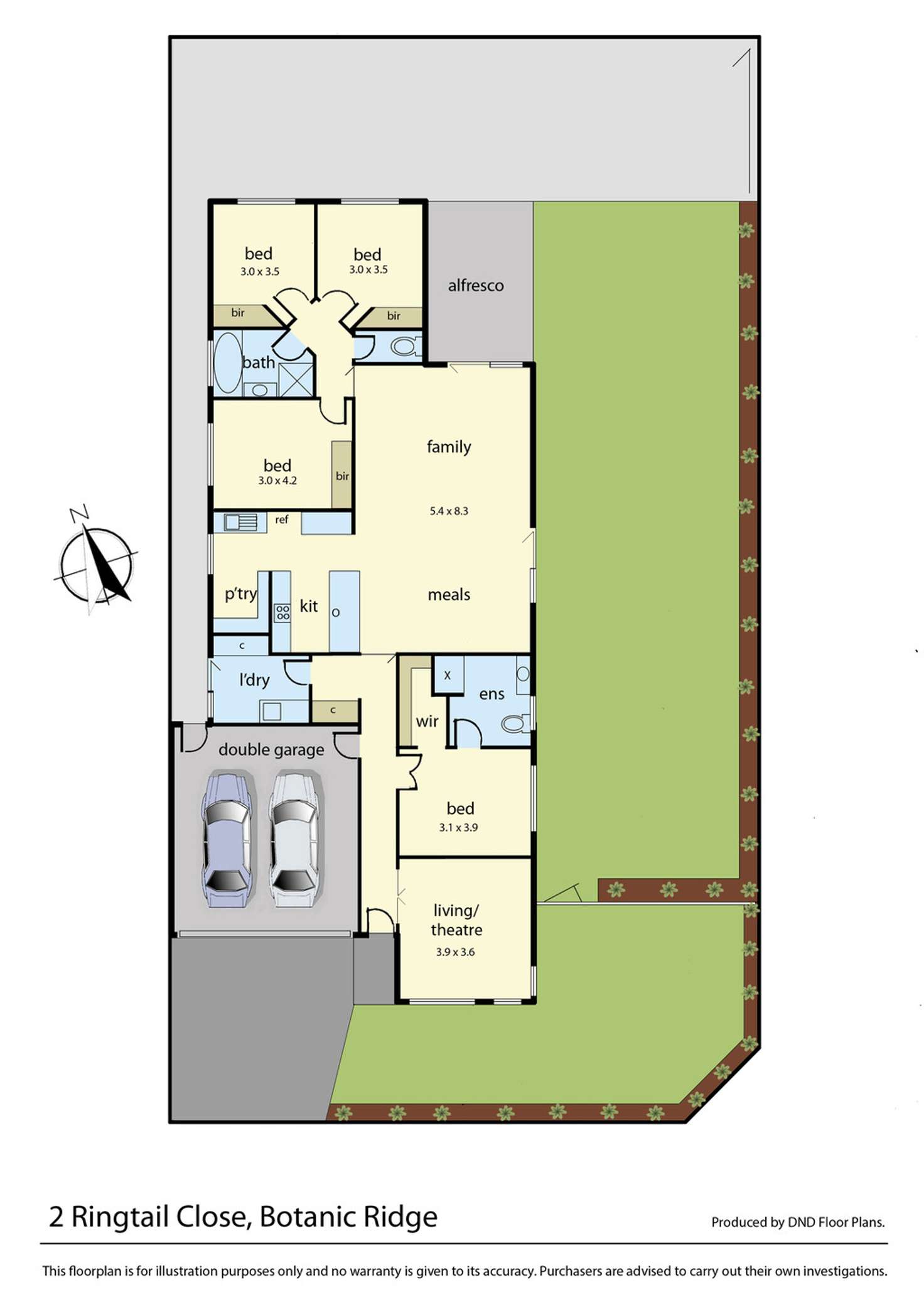 Floorplan of Homely house listing, 2 Ringtail Close, Botanic Ridge VIC 3977