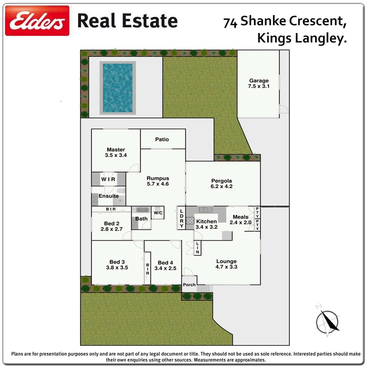 Floorplan of Homely house listing, 74 Shanke Crescent, Kings Langley NSW 2147