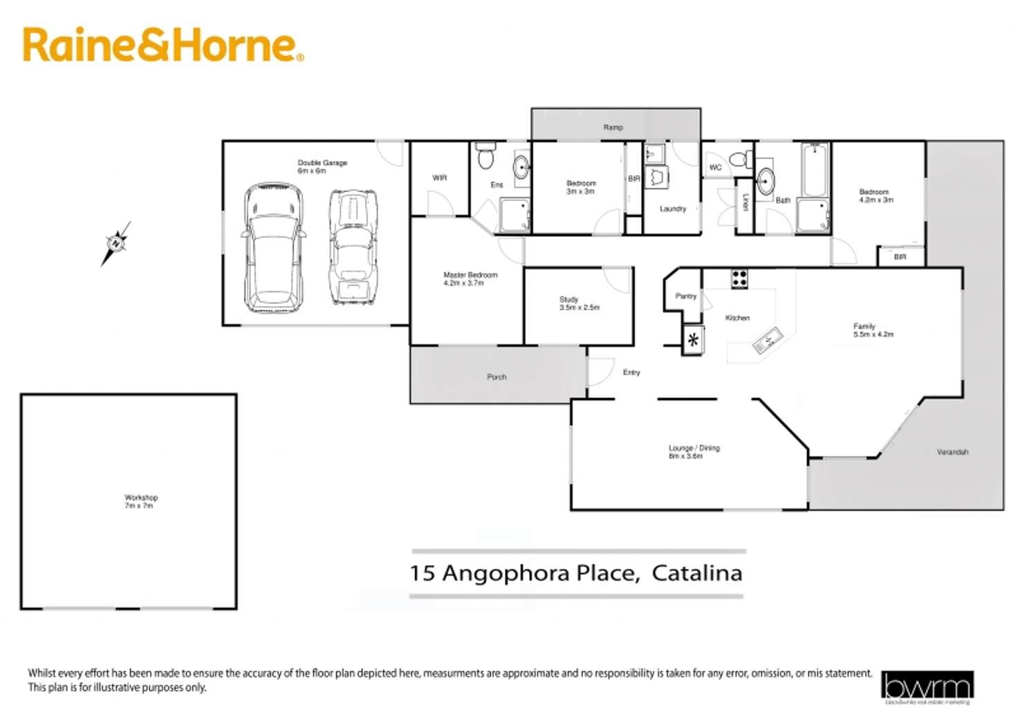 Floorplan of Homely house listing, 15 Angophora Place, Catalina NSW 2536