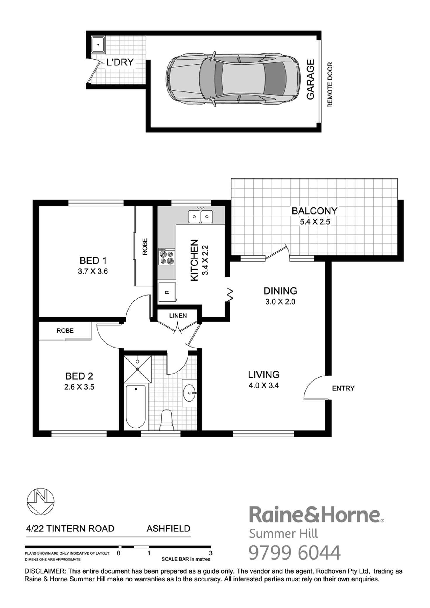 Floorplan of Homely apartment listing, 4/22 Tintern Road, Ashfield NSW 2131
