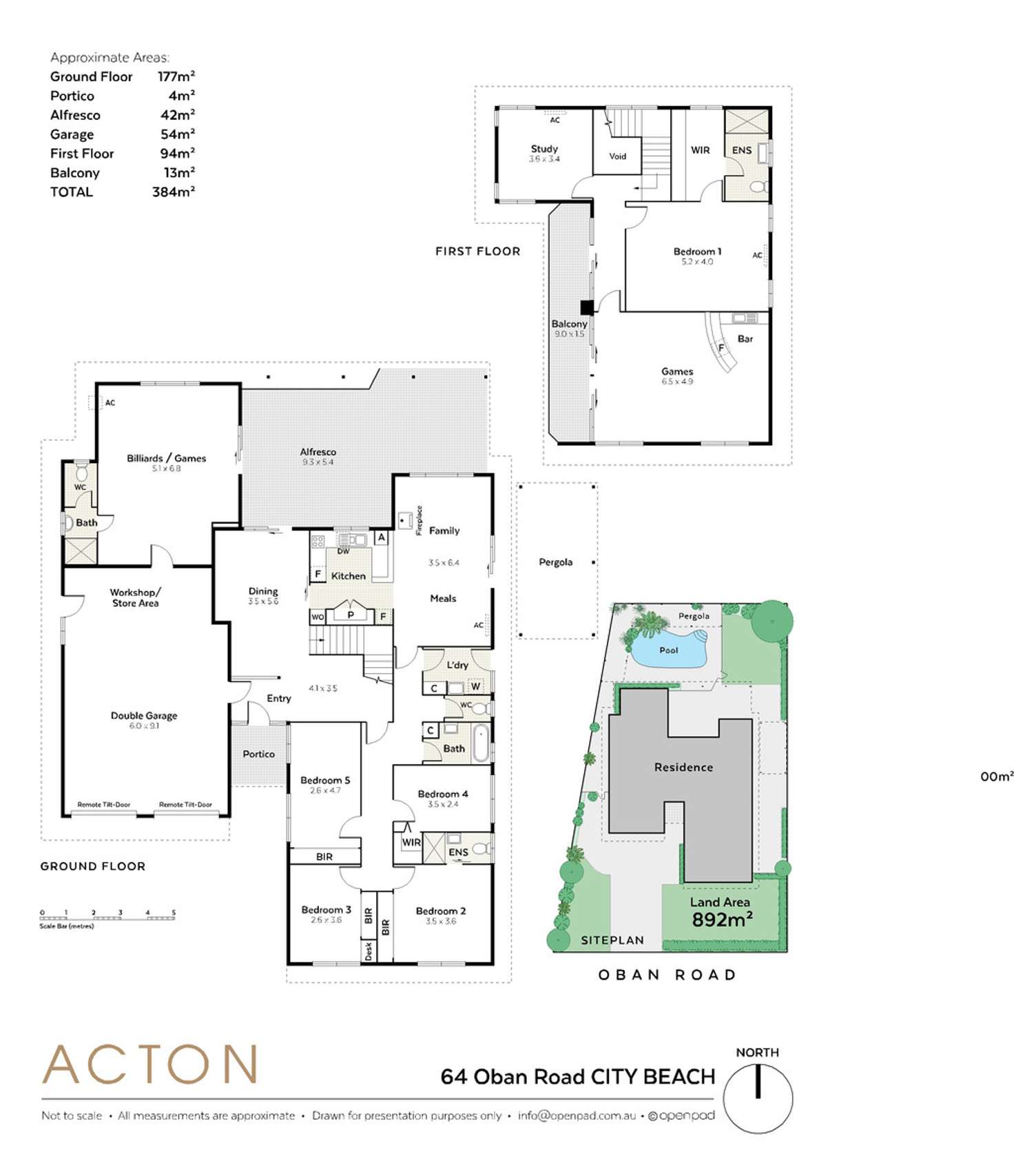 Floorplan of Homely house listing, 64 Oban Road, City Beach WA 6015