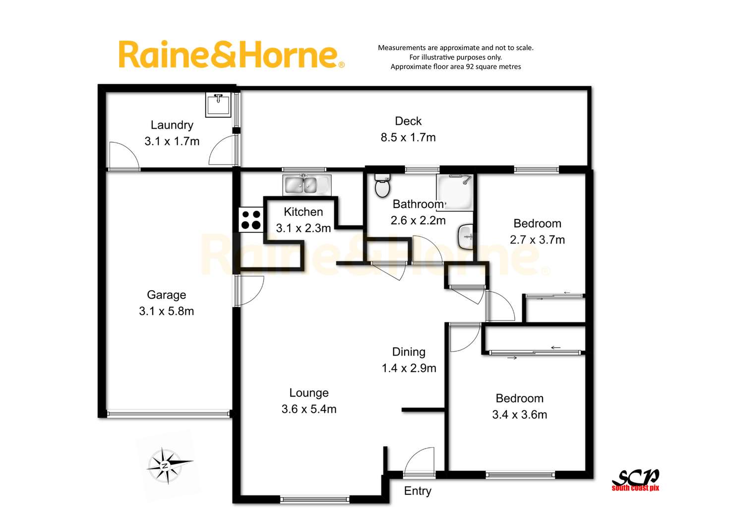 Floorplan of Homely unit listing, 17/9 South Street, Batemans Bay NSW 2536