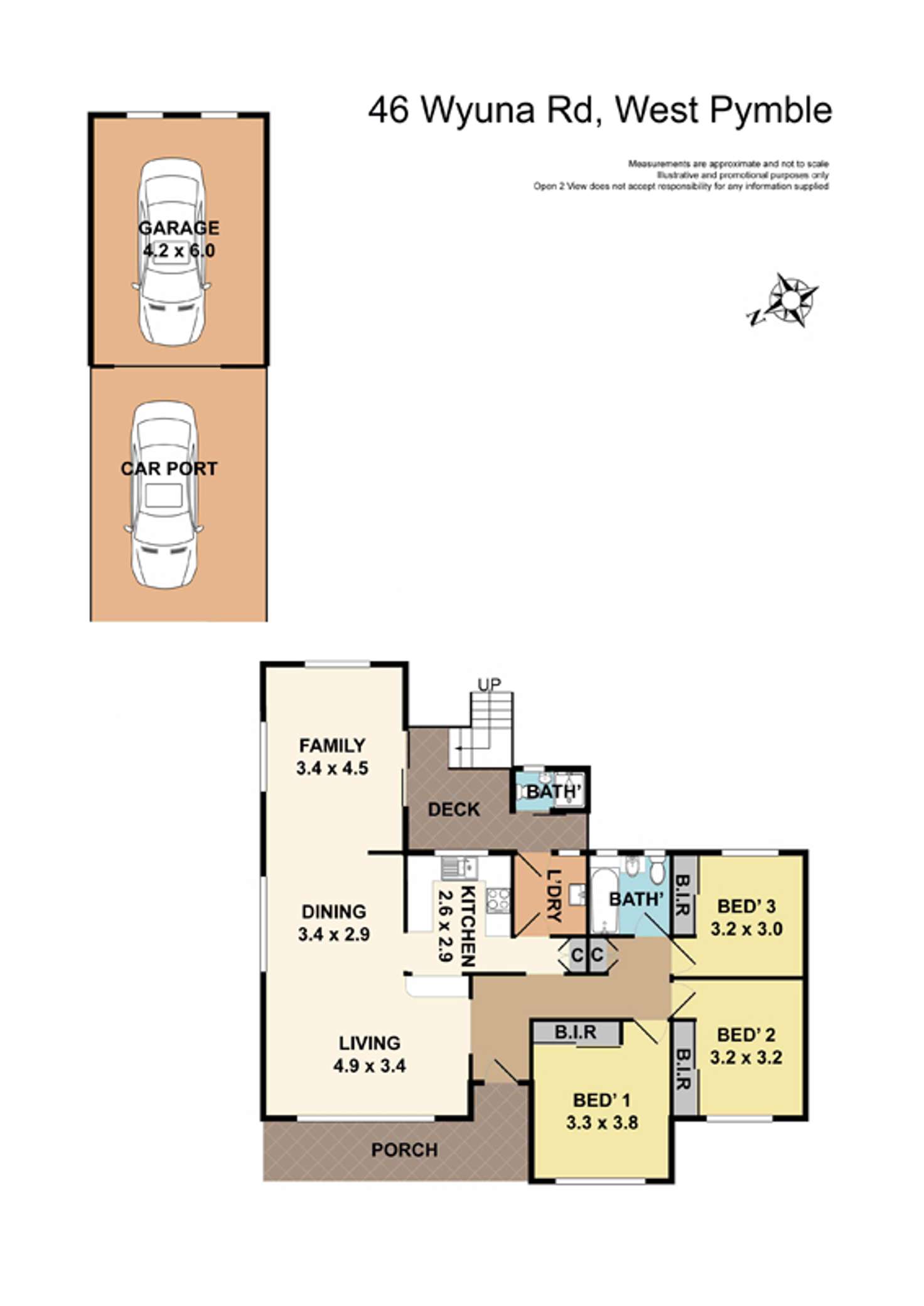 Floorplan of Homely house listing, 46 Wyuna Road, West Pymble NSW 2073