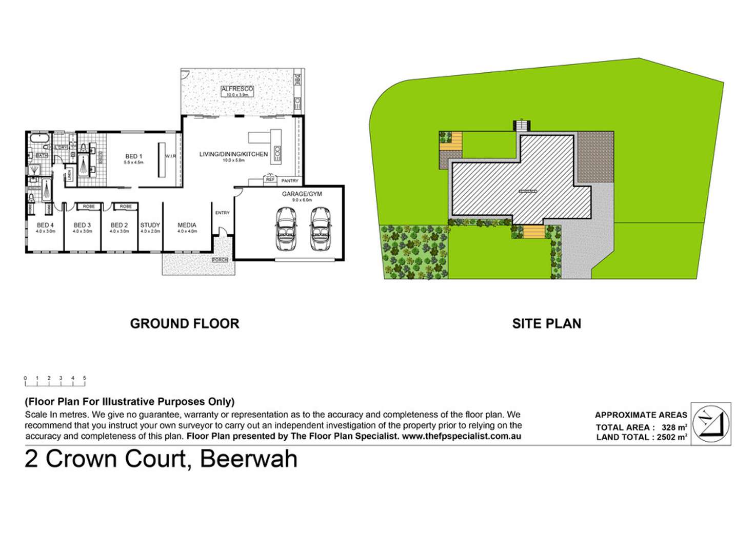 Floorplan of Homely house listing, 2 Crown Court, Beerwah QLD 4519